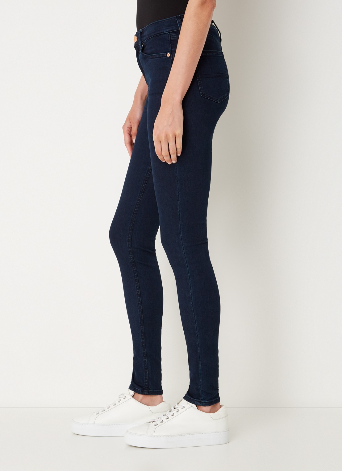Tommy Hilfiger Nora high waist skinny jeans met donkere wassing - detail 2 indigo