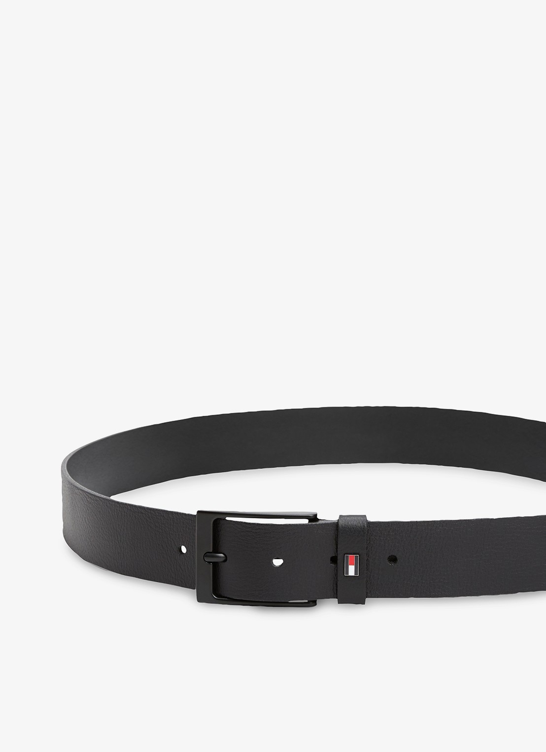Tommy Hilfiger Oliver riem van leer - detail 3 zwart