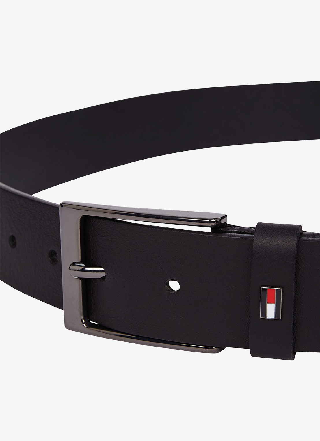 Tommy Hilfiger Oliver riem van leer - detail 6 zwart