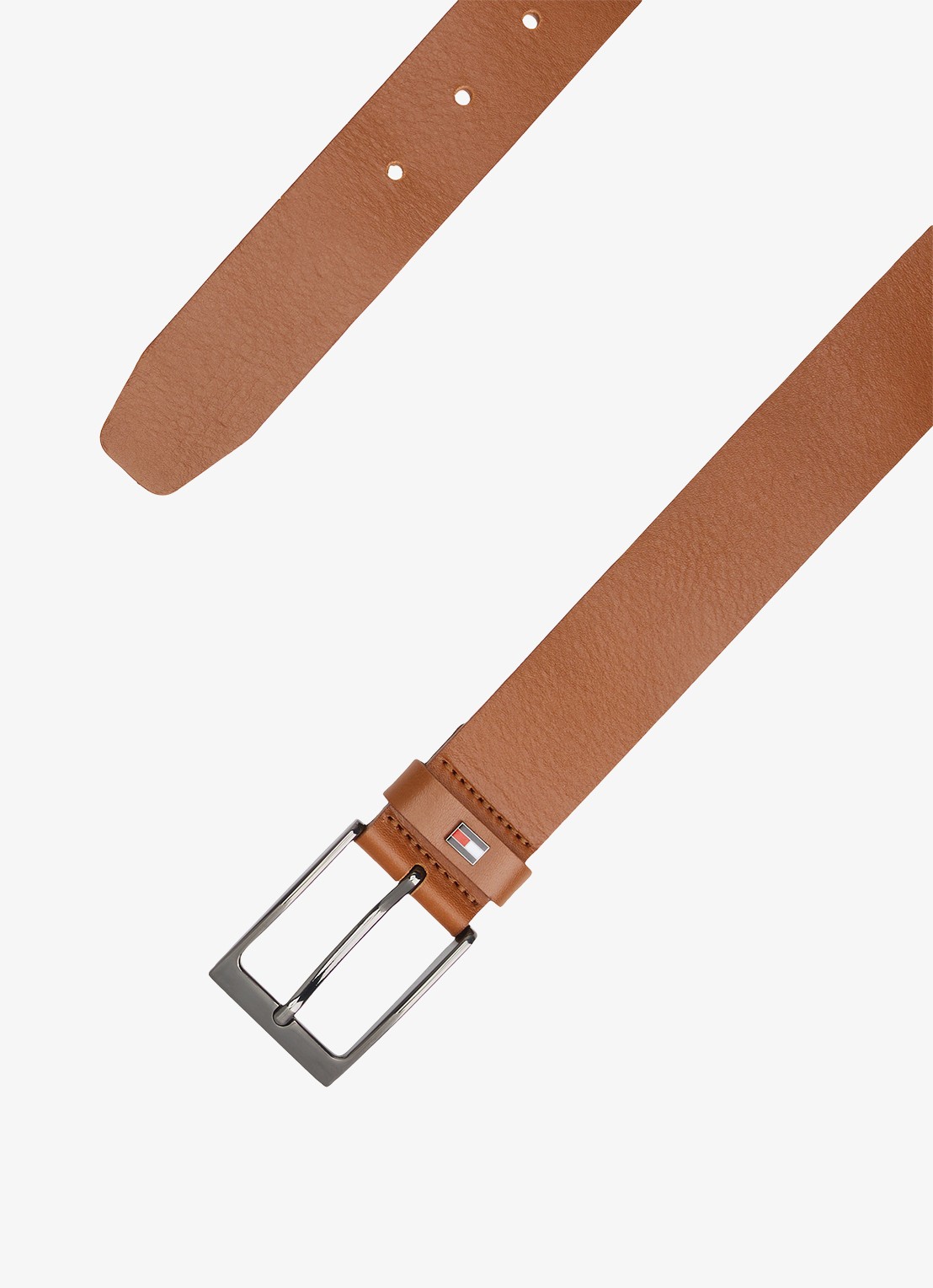 Tommy Hilfiger Oliver riem van leer - detail 2 cognac