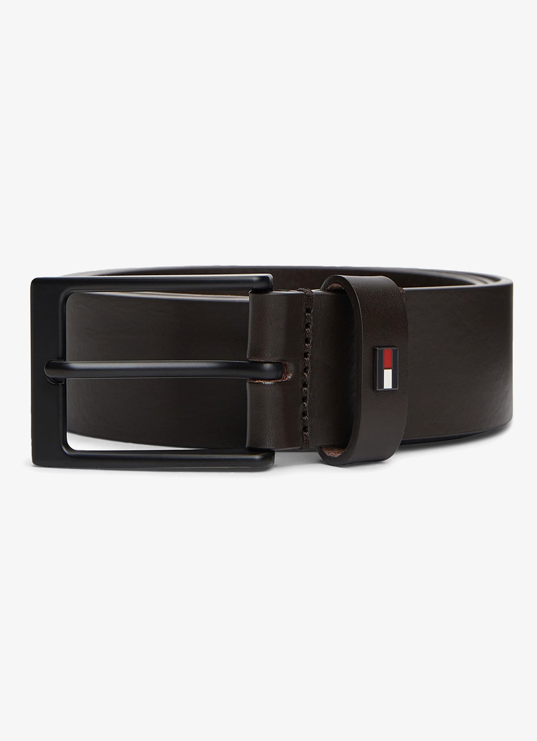 Tommy Hilfiger Oliver riem van leer - detail 2 testa di morro-0hd / zwart
