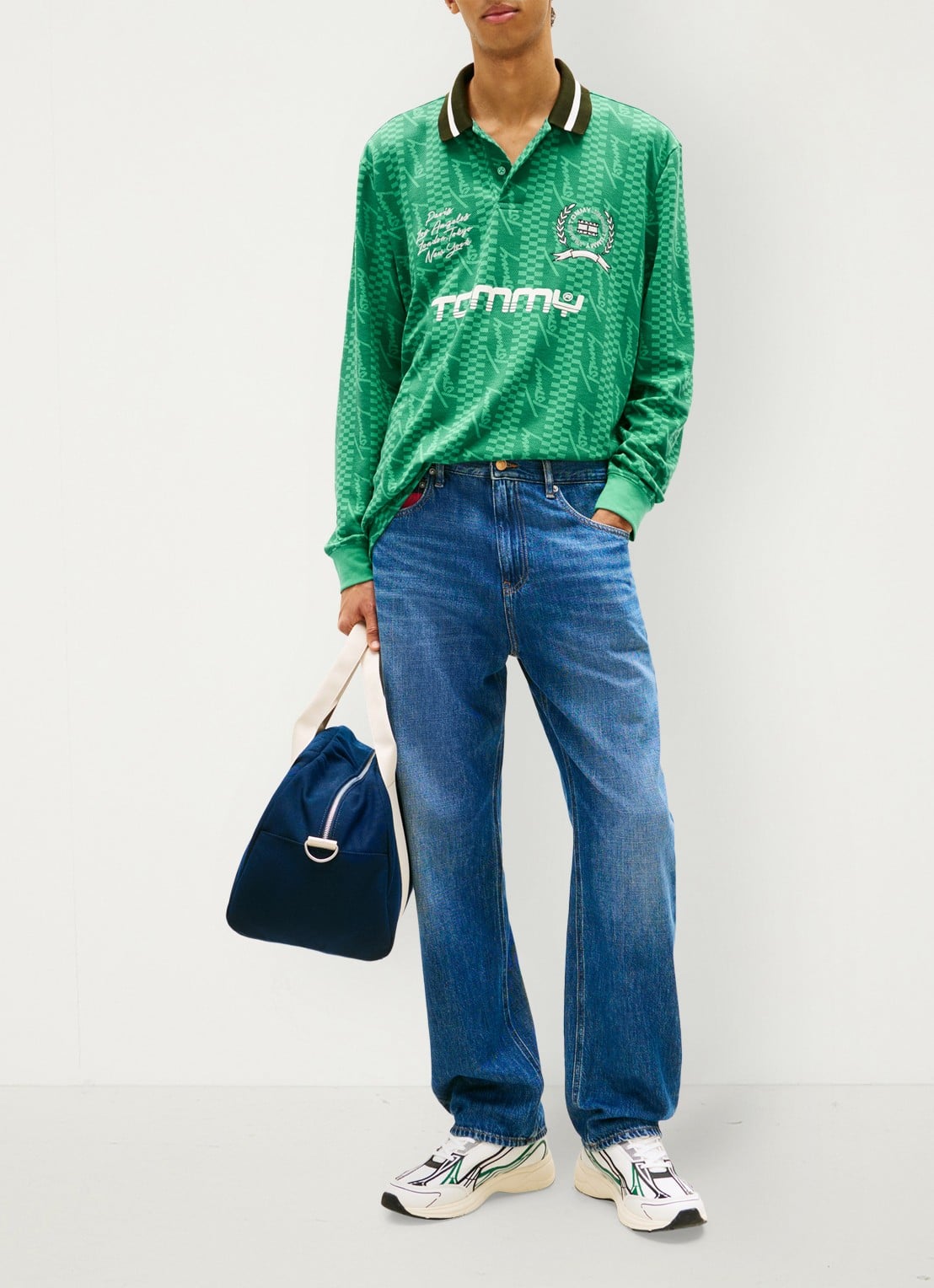 Tommy Hilfiger Otis straight fit jeans met medium wassing - voorkant 4 denim