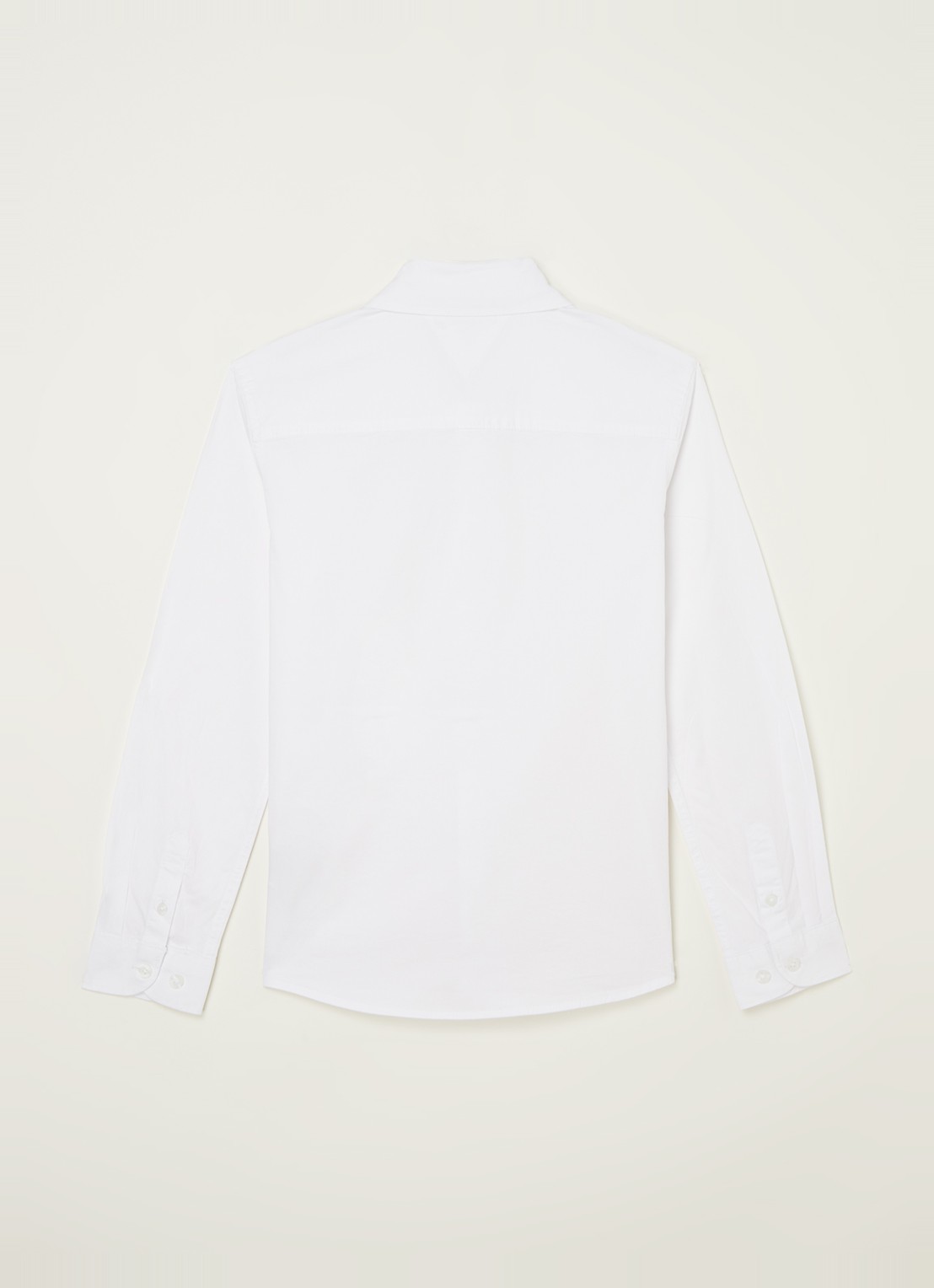 Tommy Hilfiger Overhemd met stretch en logoborduring - achterkant 3 wit