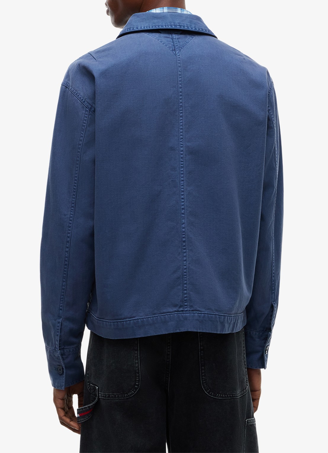 Tommy Hilfiger Overshirt van denim - achterkant 3 donkerblauw