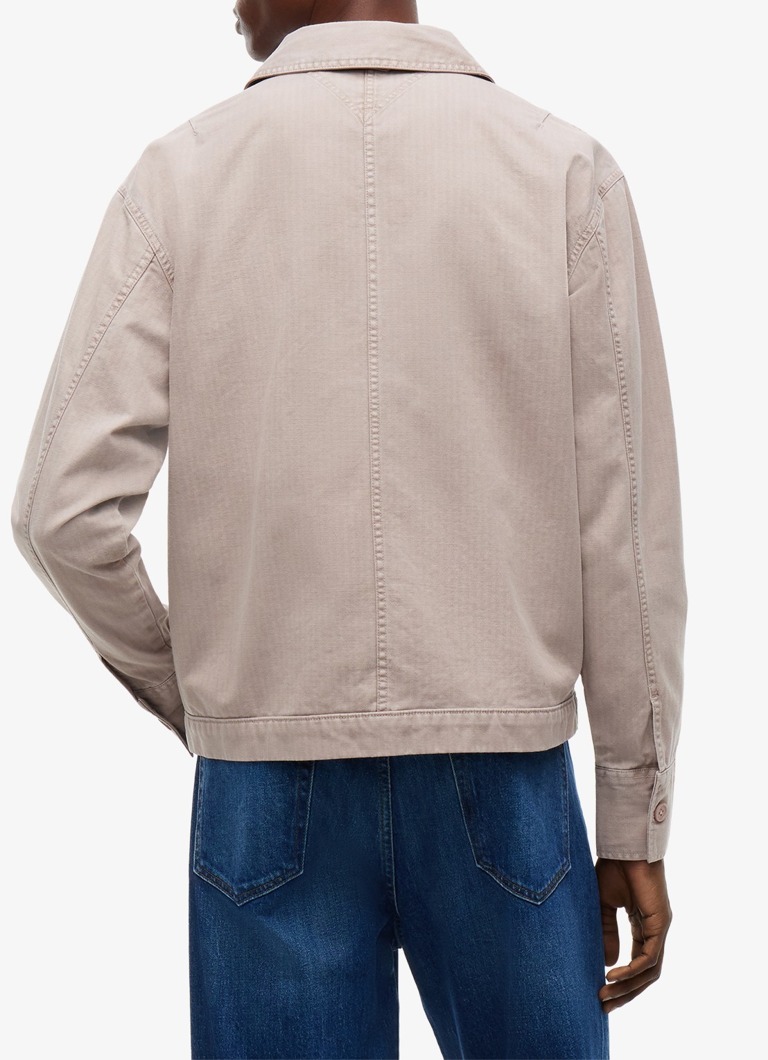 Tommy Hilfiger Overshirt van denim - achterkant lever
