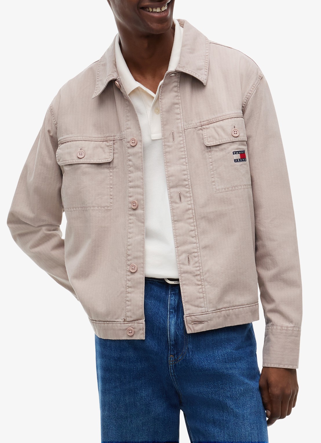 Tommy Hilfiger Overshirt van denim - detail 4 lever