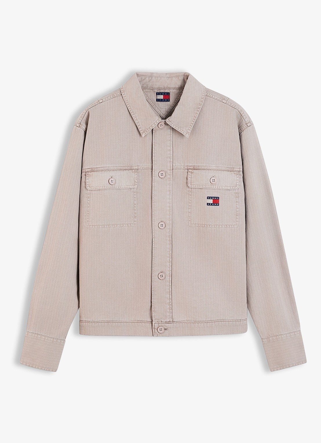 Tommy Hilfiger Overshirt van denim - voorkant 2 lever