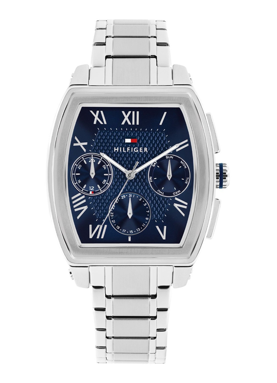 Tommy Hilfiger Oxford horloge TH1710763 - voorkant zilver