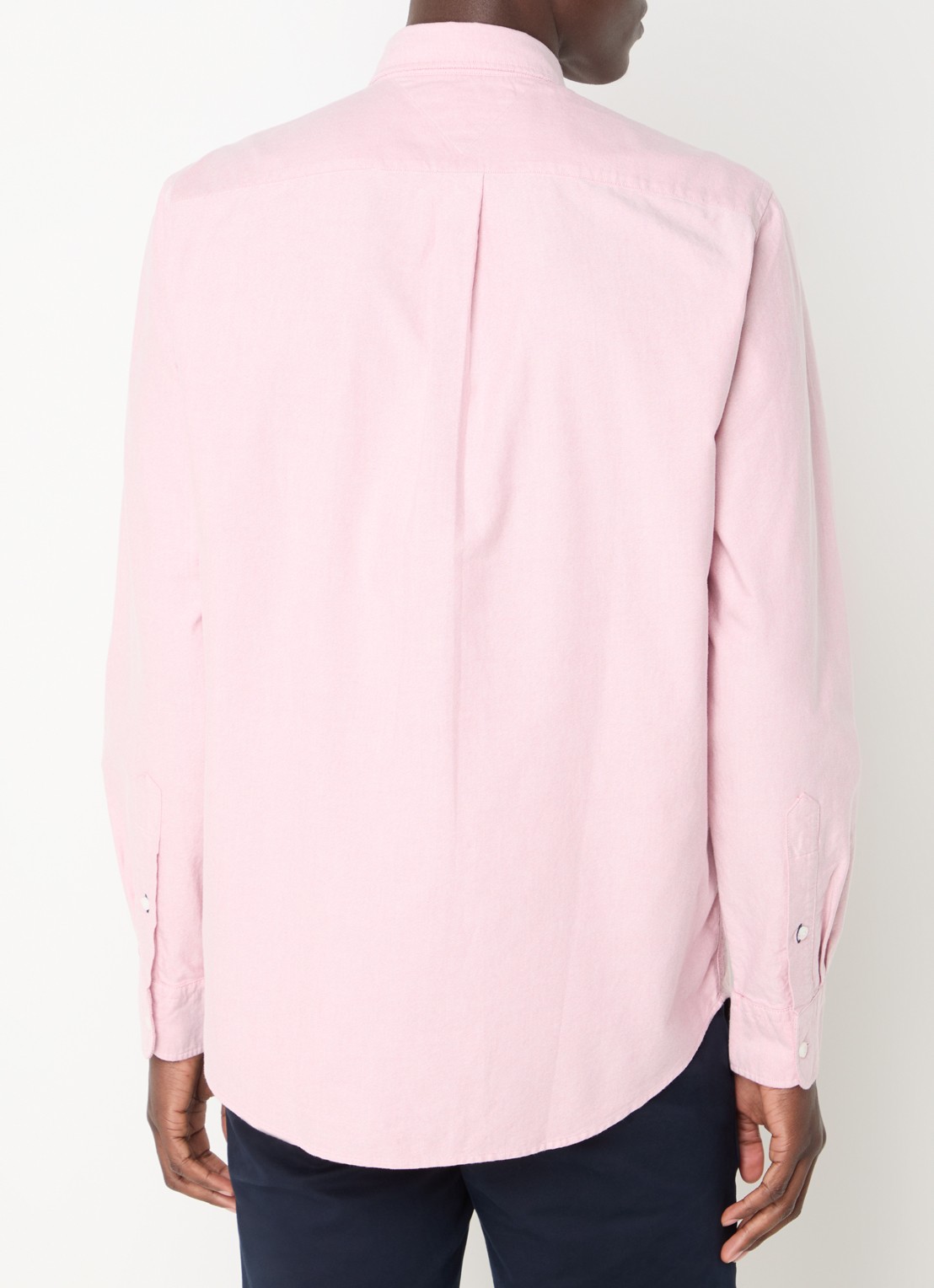 Tommy Hilfiger Oxford regular fit overhemd met logo - achterkant 4 oudroze