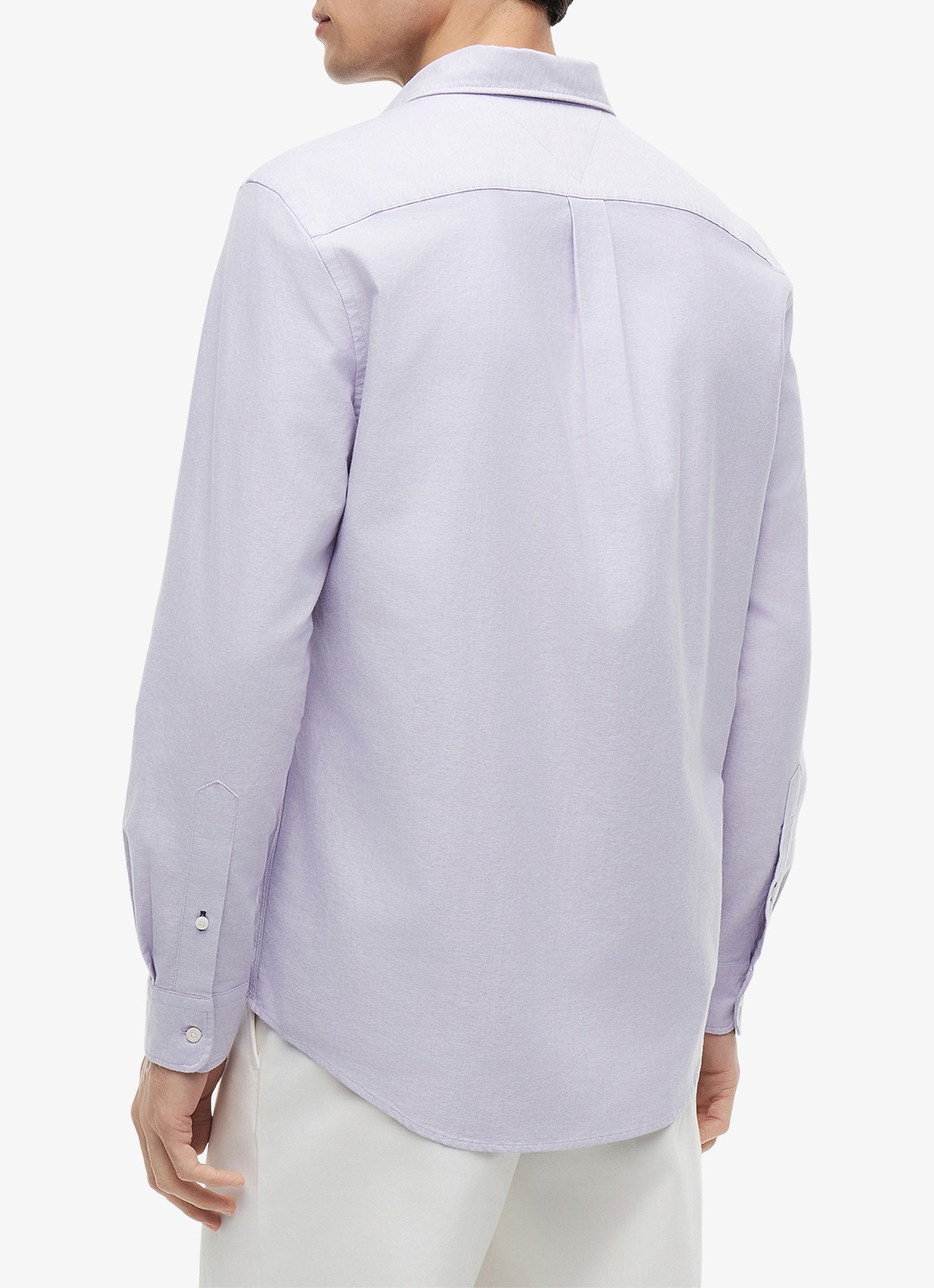 Tommy Hilfiger Oxford regular fit overhemd met logo - achterkant 5 monarch purple-c0p / paars