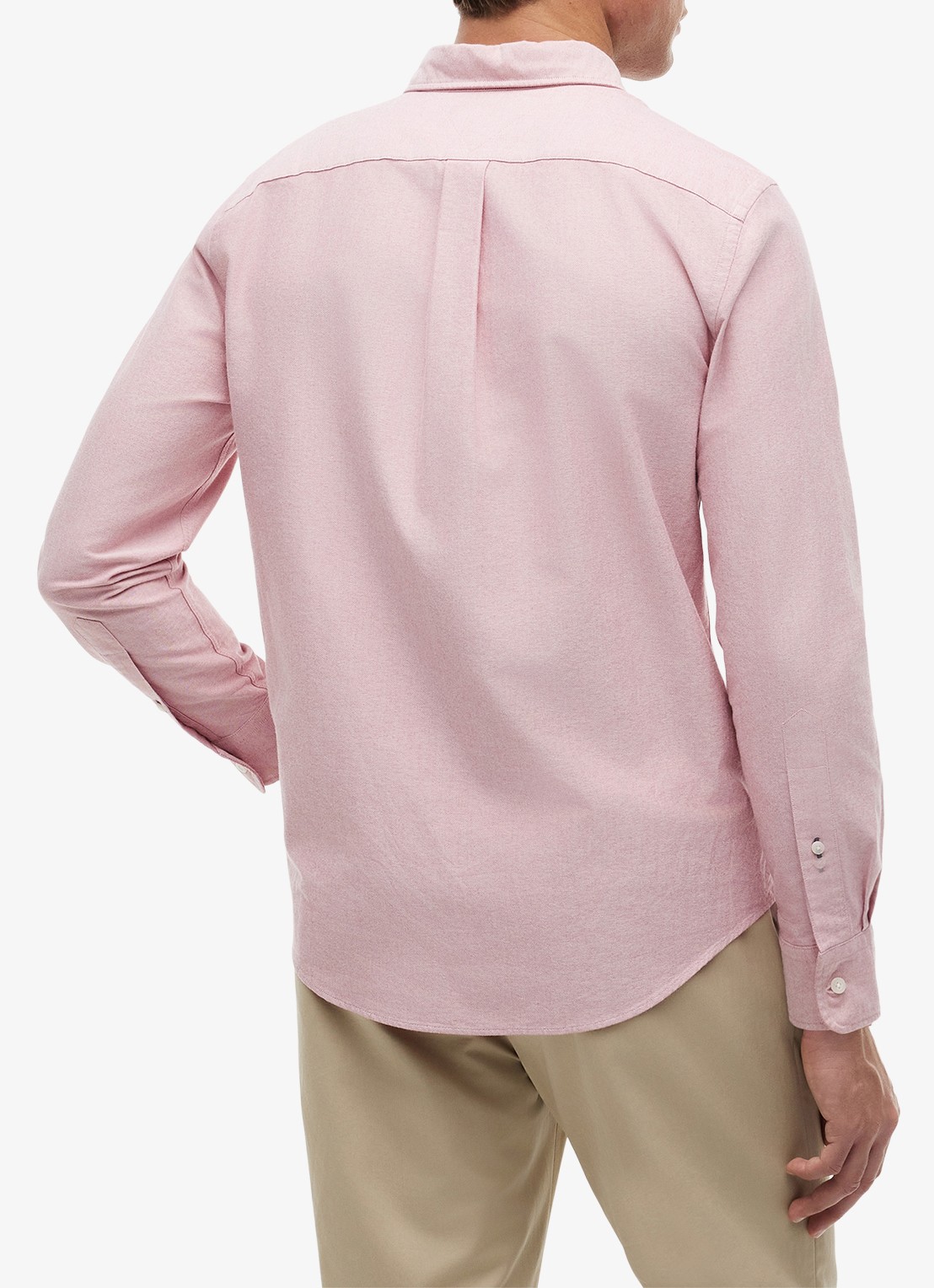 Tommy Hilfiger Oxford regular fit overhemd met logo - achterkant 4 medium red-xld / rood