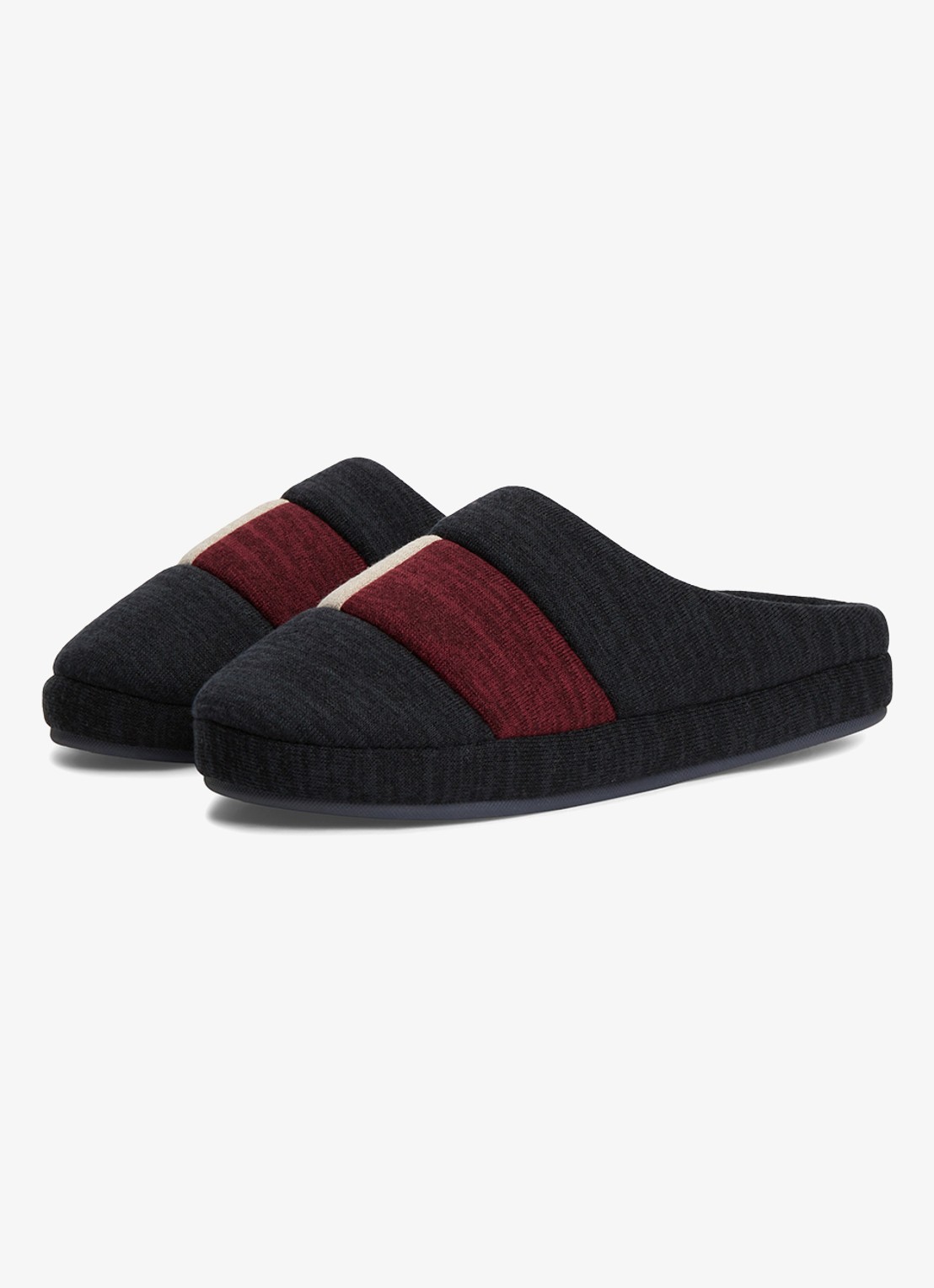 Tommy Hilfiger Pantoffels met colour-blocking - detail 2 donkerblauw