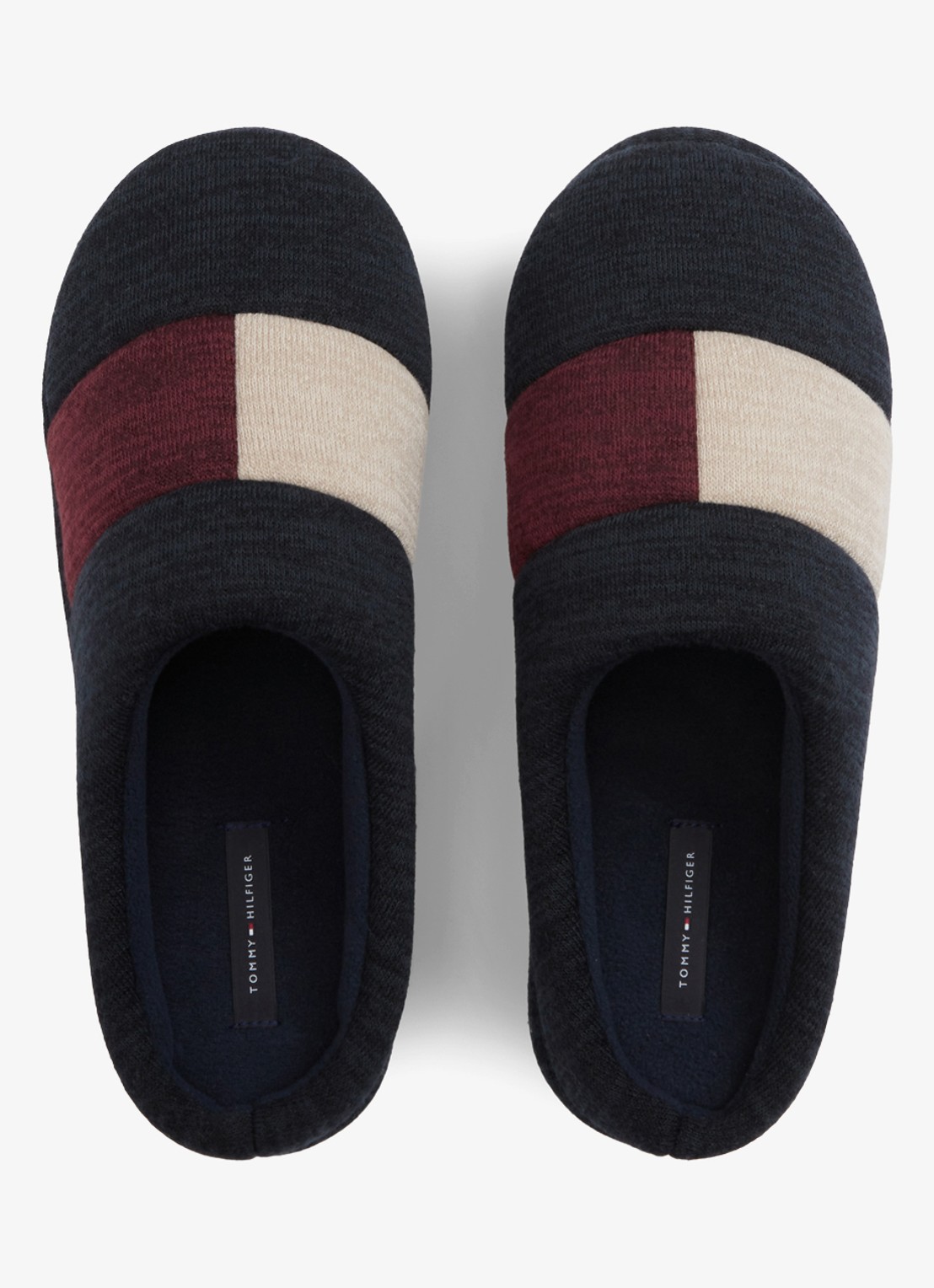 Tommy Hilfiger Pantoffels met colour-blocking - detail 5 donkerblauw