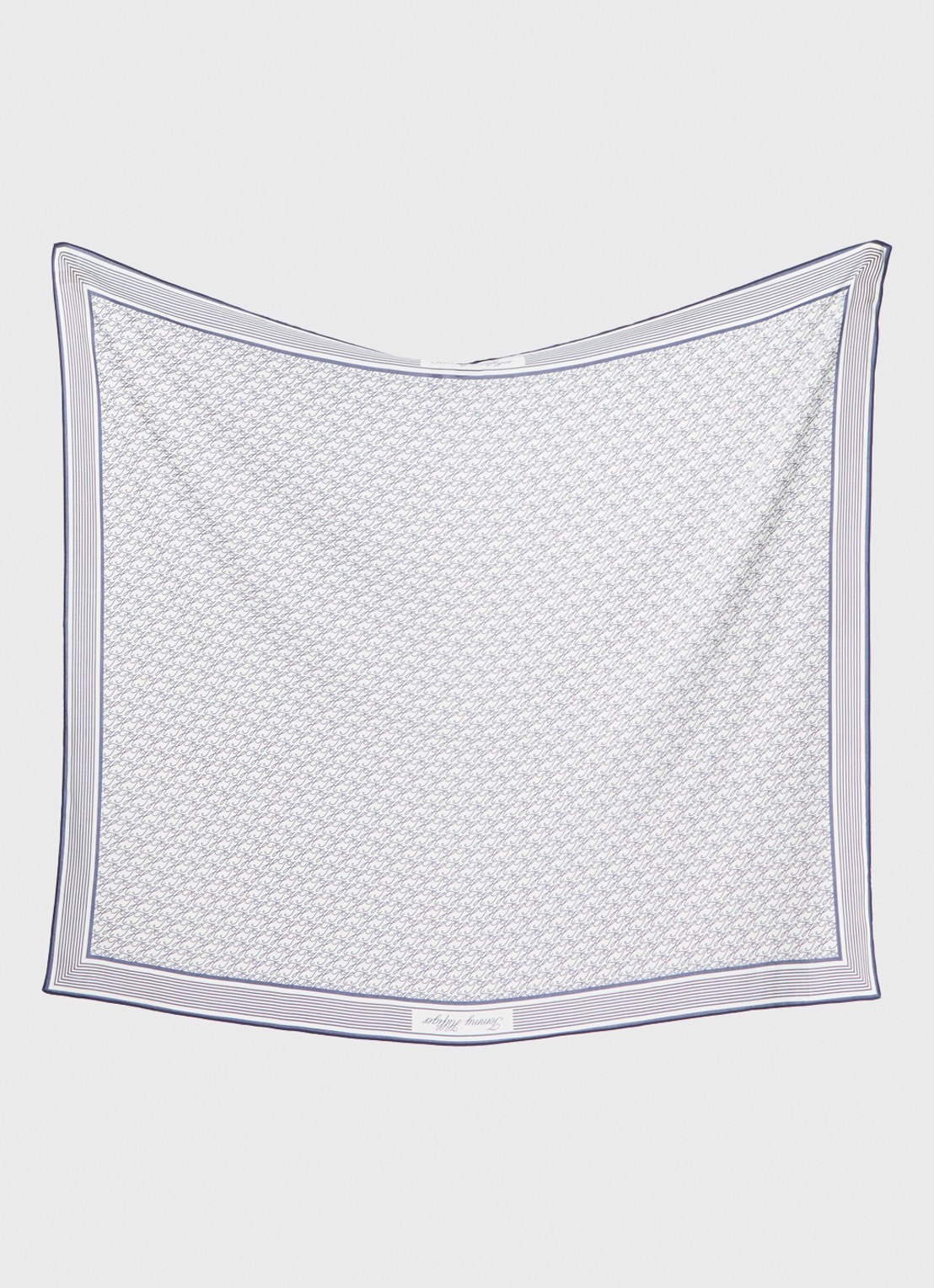 Tommy Hilfiger Pareo met logoprint 110 x 135 cm - detail 3 donkerblauw