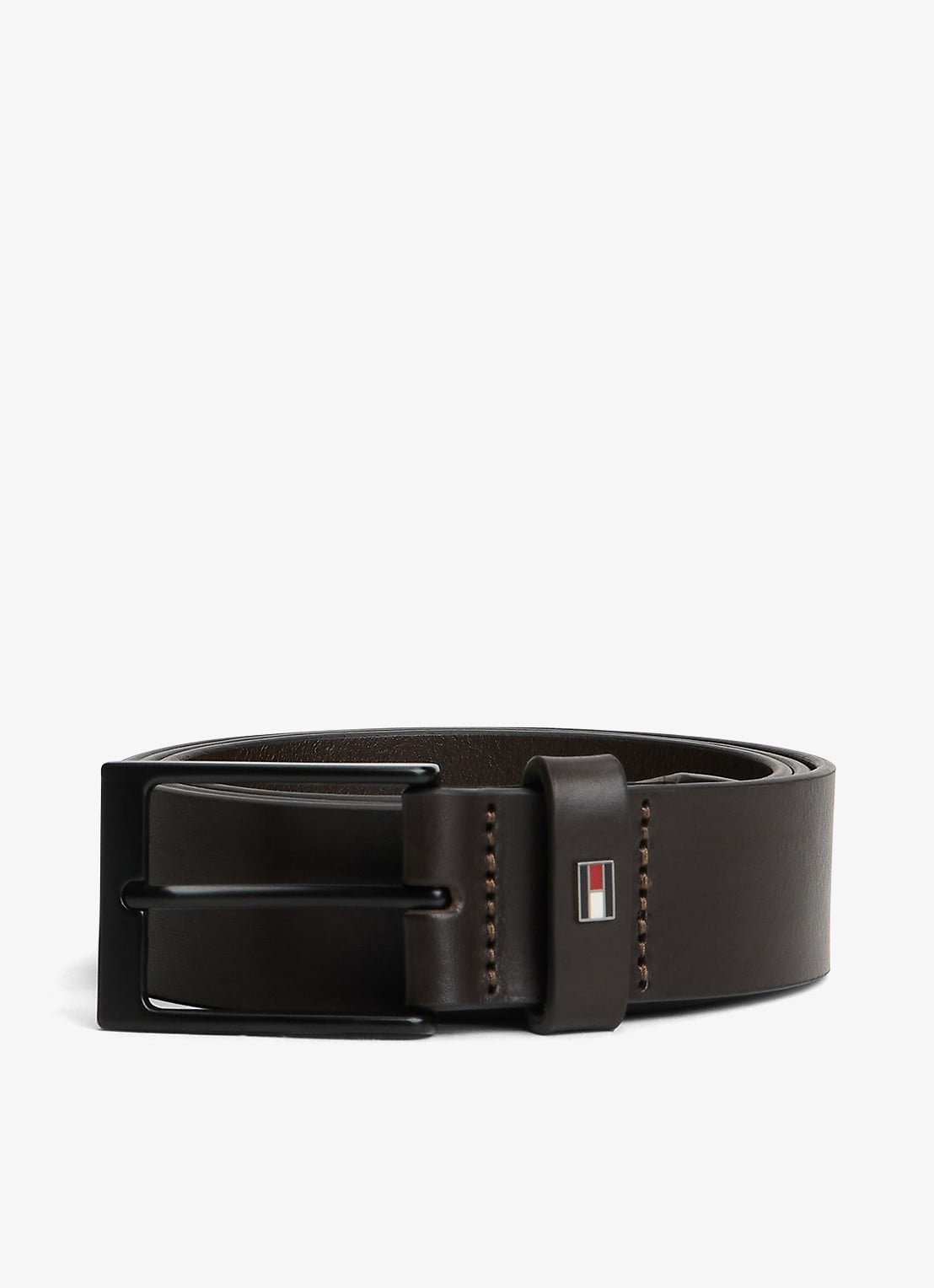 Tommy Hilfiger Pasjeshouder en riem van leer in giftset - detail 3 donkerbruin