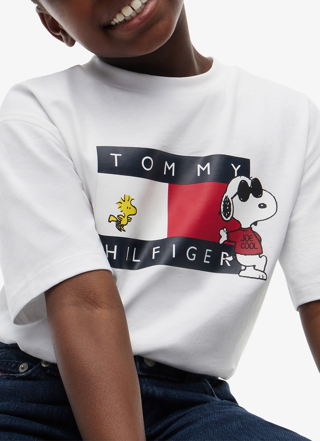 Tommy Hilfiger Peanuts® T-shirt met logo  - detail 5 wit