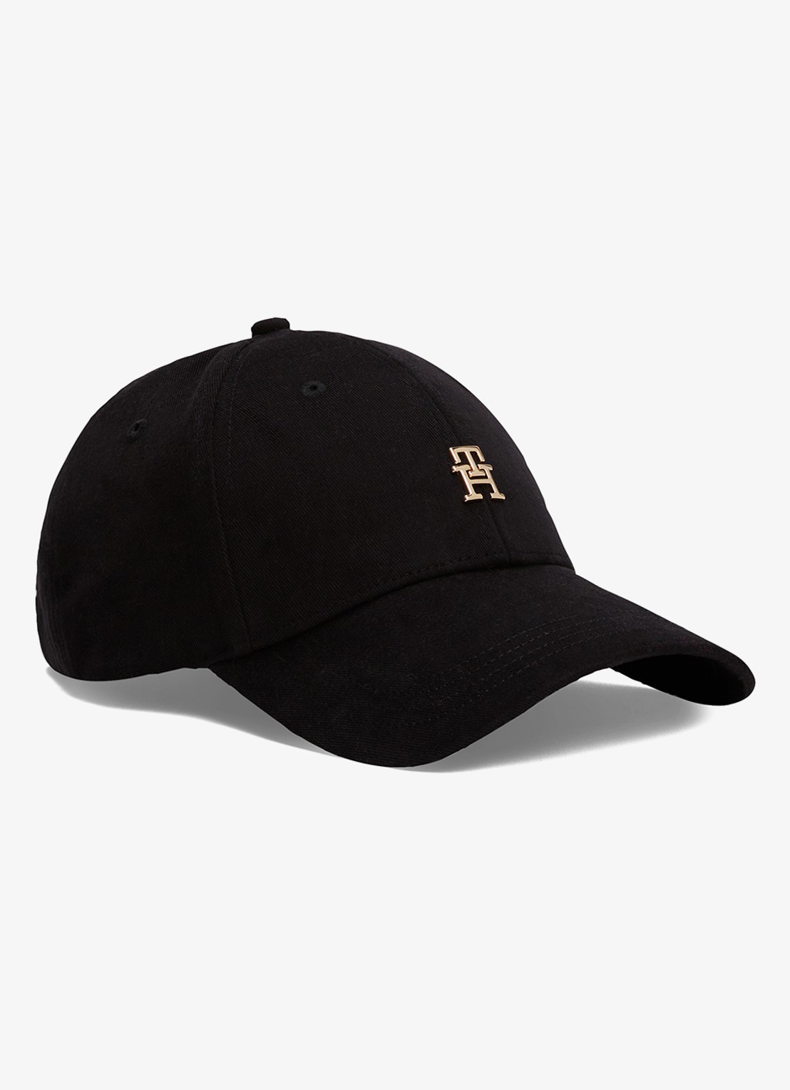 Tommy Hilfiger Pet met logo - voorkant zwart