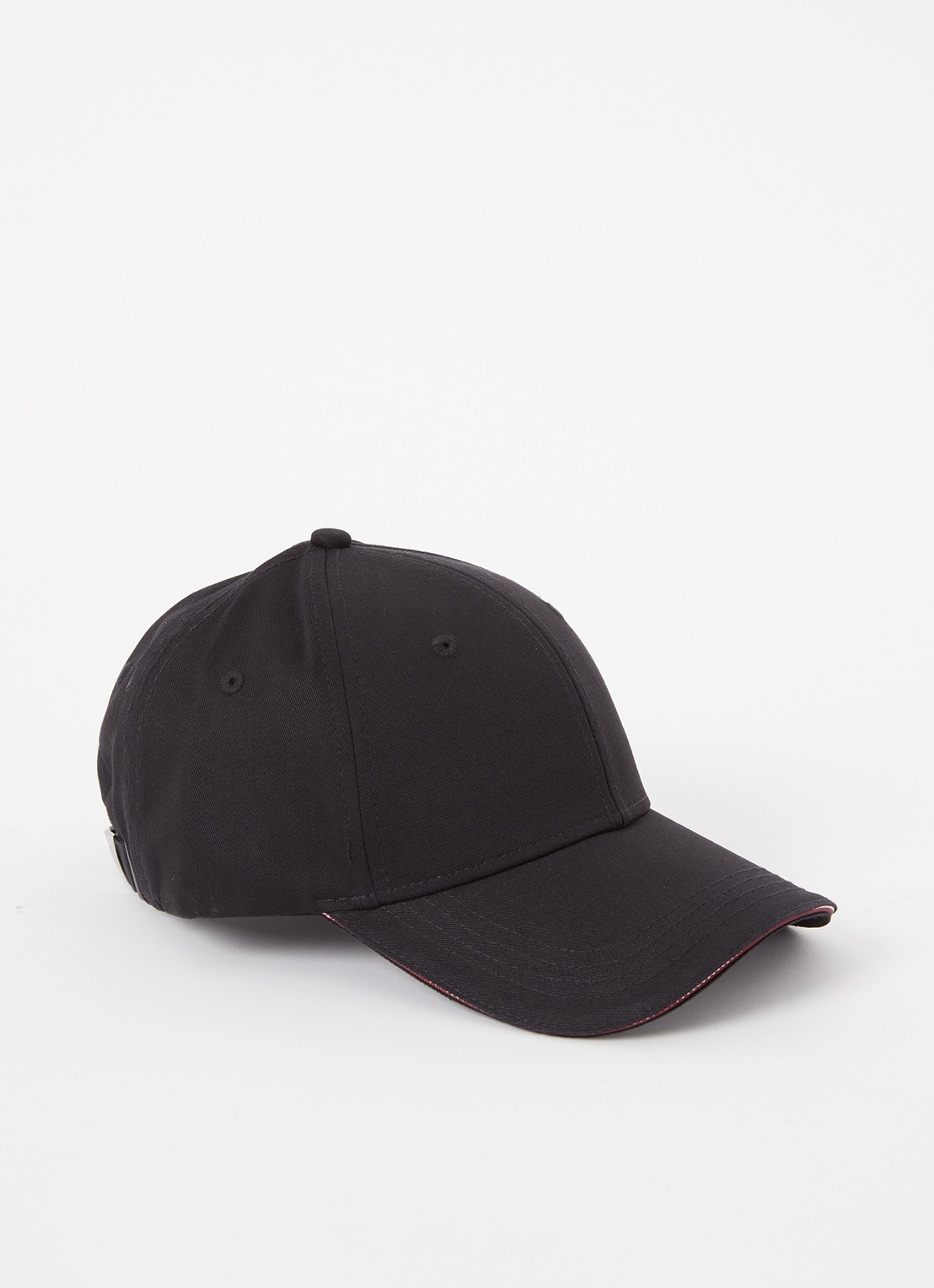 Tommy Hilfiger Pet met logo - voorkant zwart