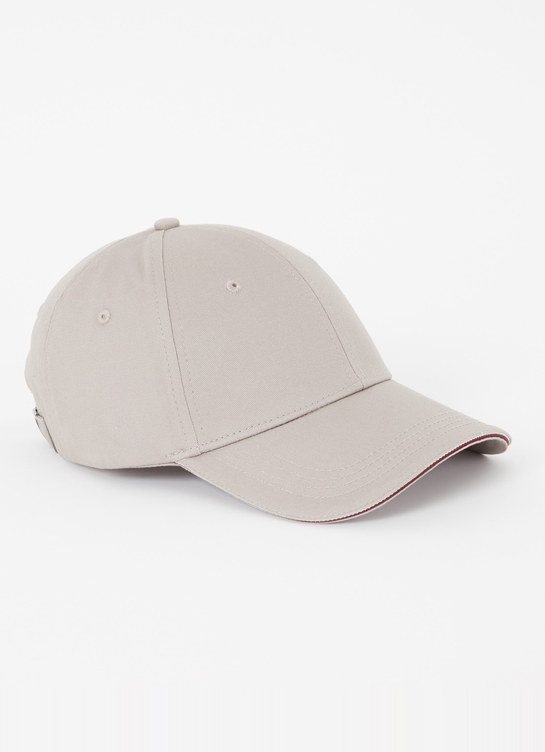 Tommy Hilfiger Pet met logo - voorkant donkerbeige
