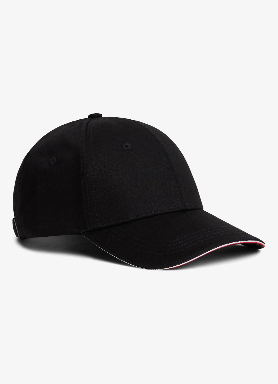 Tommy Hilfiger Pet met logo - voorkant zwart