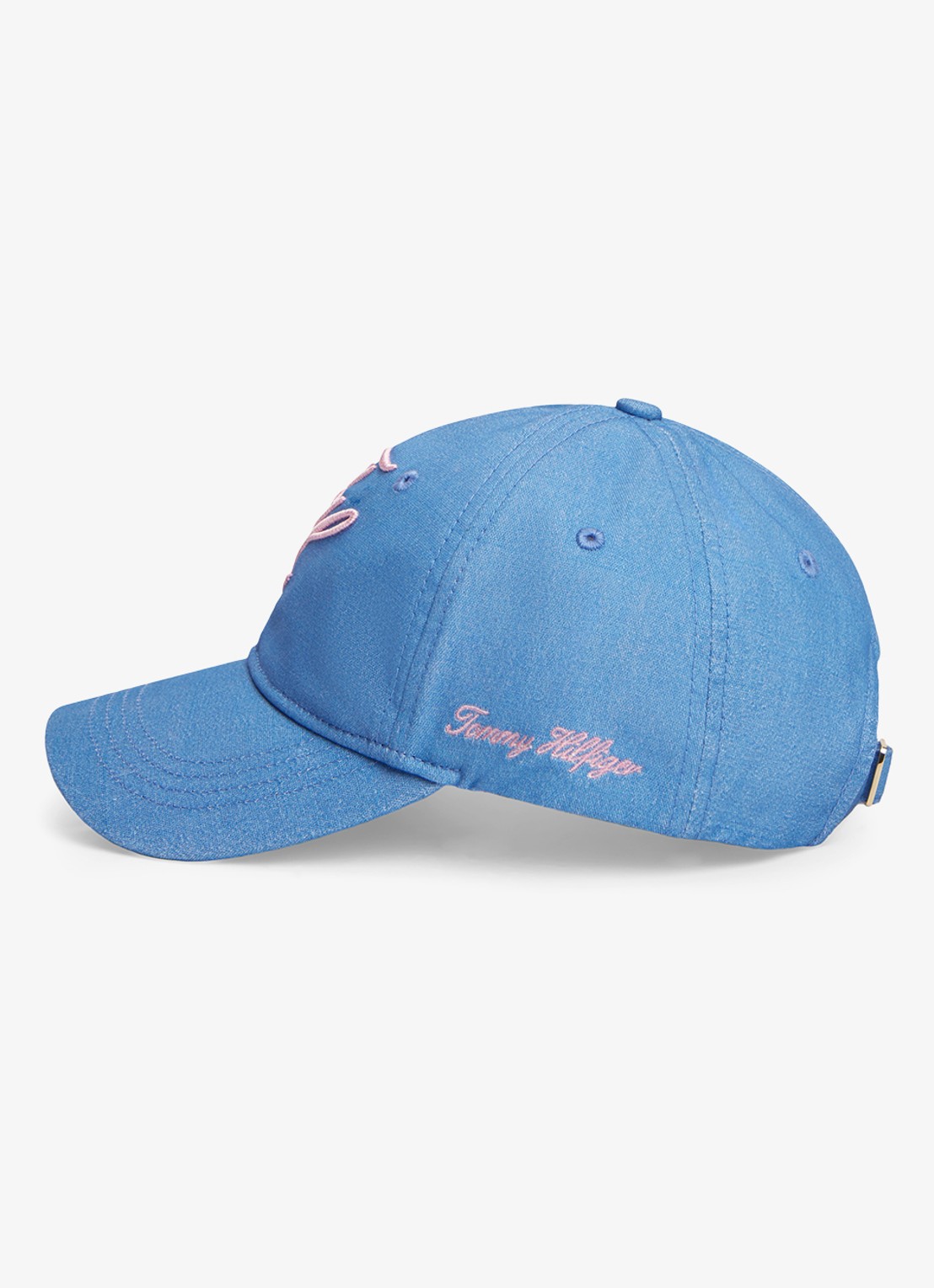 Tommy Hilfiger Pet met logoborduring - detail 2 blauw