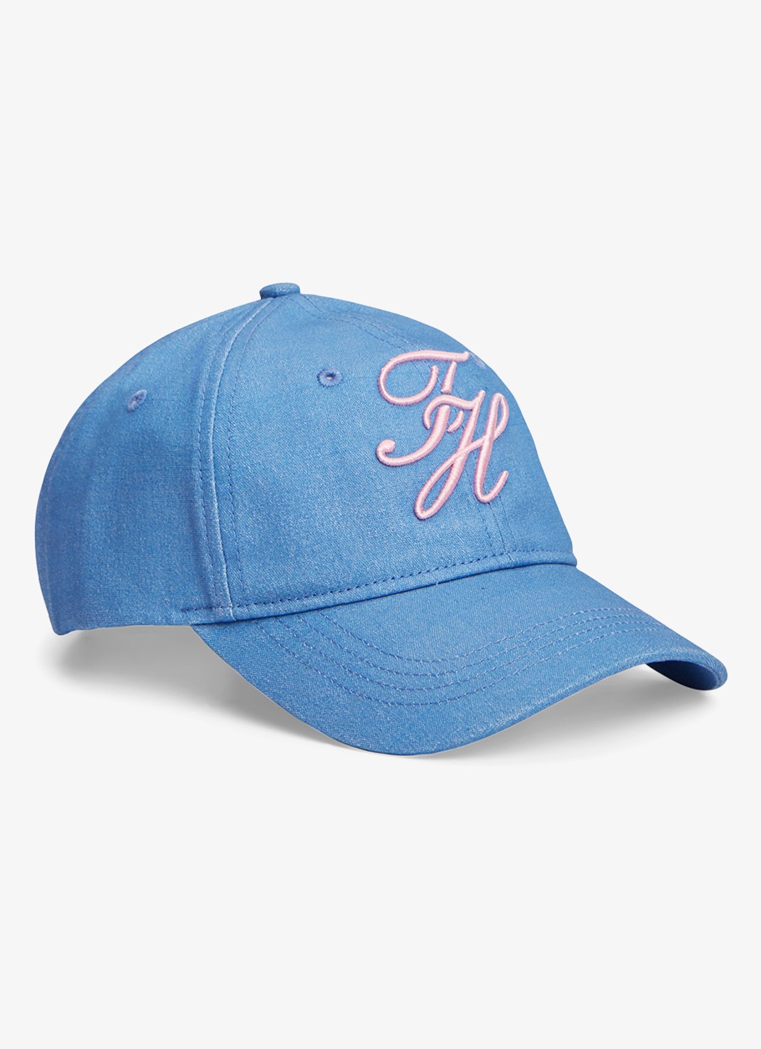 Tommy Hilfiger Pet met logoborduring - voorkant 3 blauw