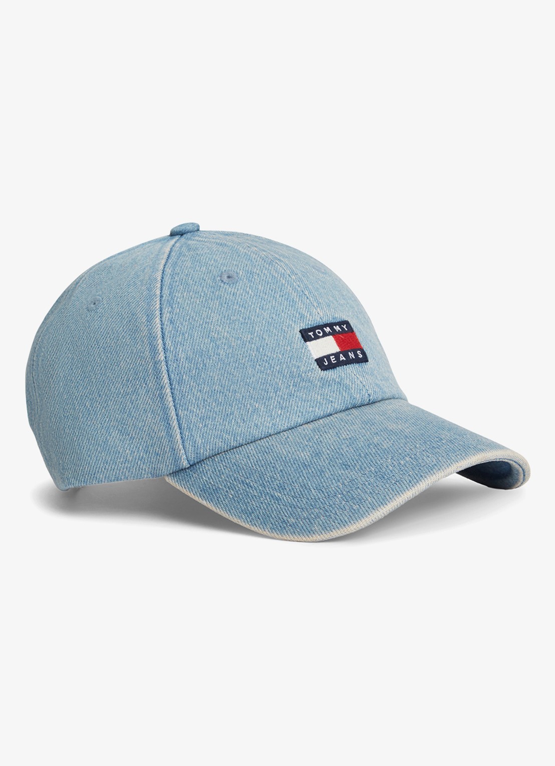 Tommy Hilfiger Pet met logoborduring - voorkant 3 denim