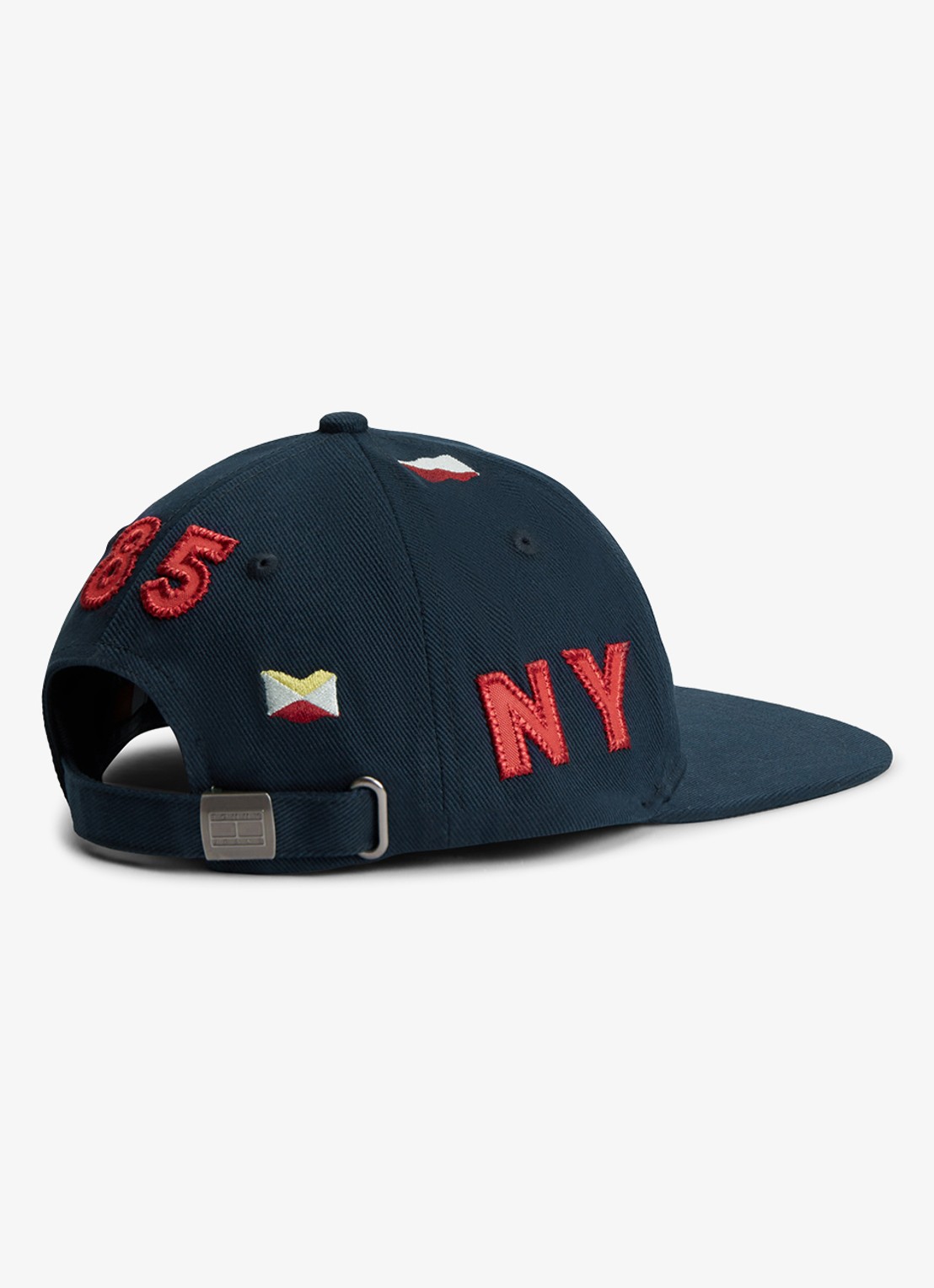 Tommy Hilfiger Pet met logoborduring - achterkant 3 donkerblauw