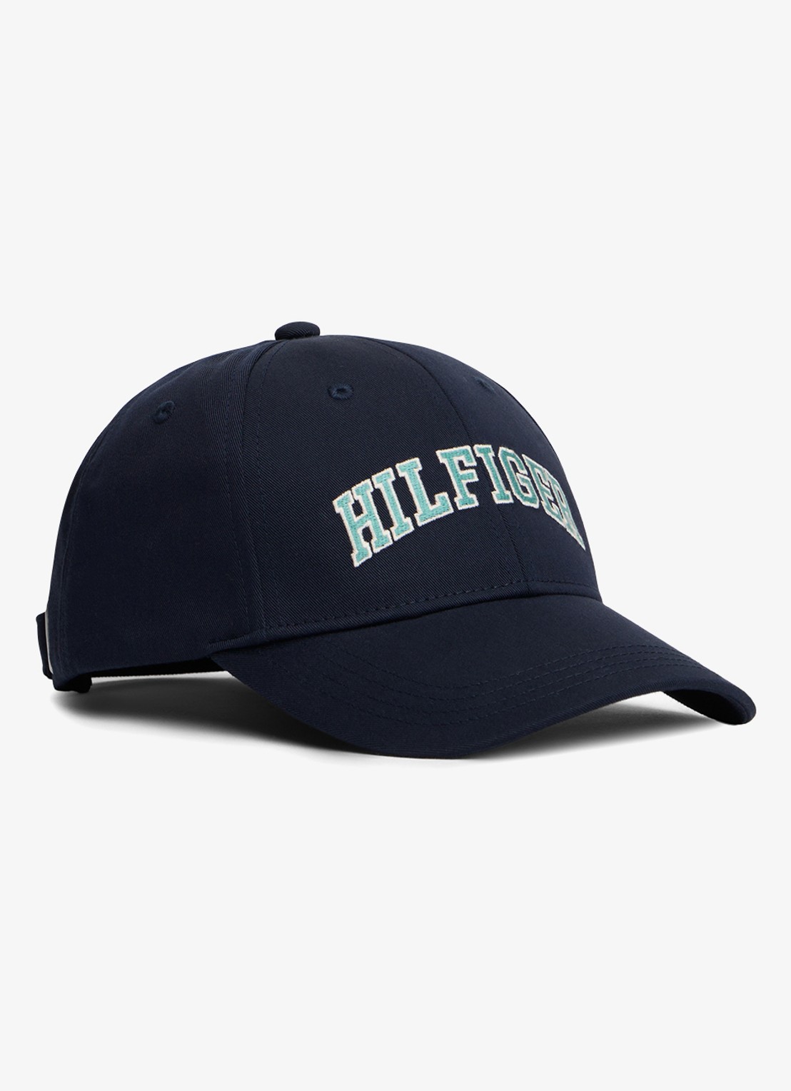 Tommy Hilfiger Pet met logoborduring - voorkant 2 donkerblauw