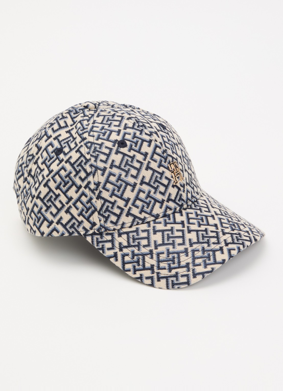 Tommy Hilfiger Pet met logoprint  - voorkant donkerblauw
