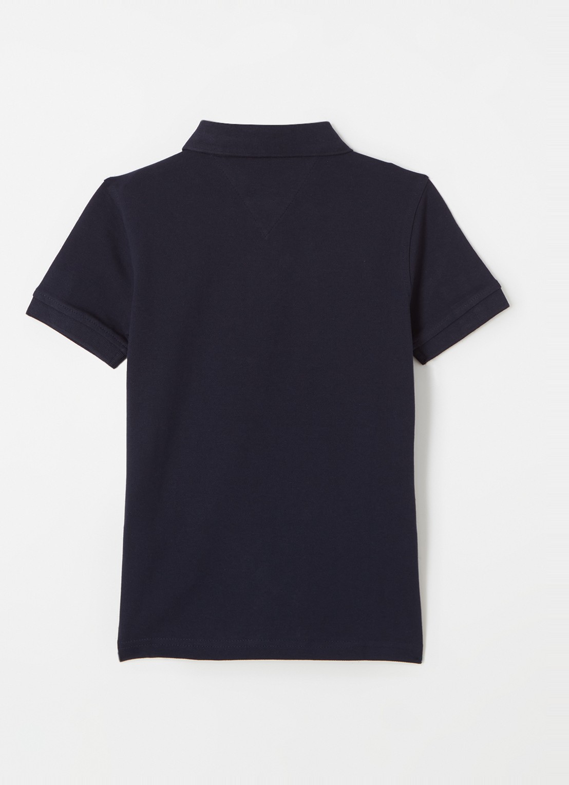 Tommy Hilfiger Polo van piqué katoen - voorkant 2 sky captain