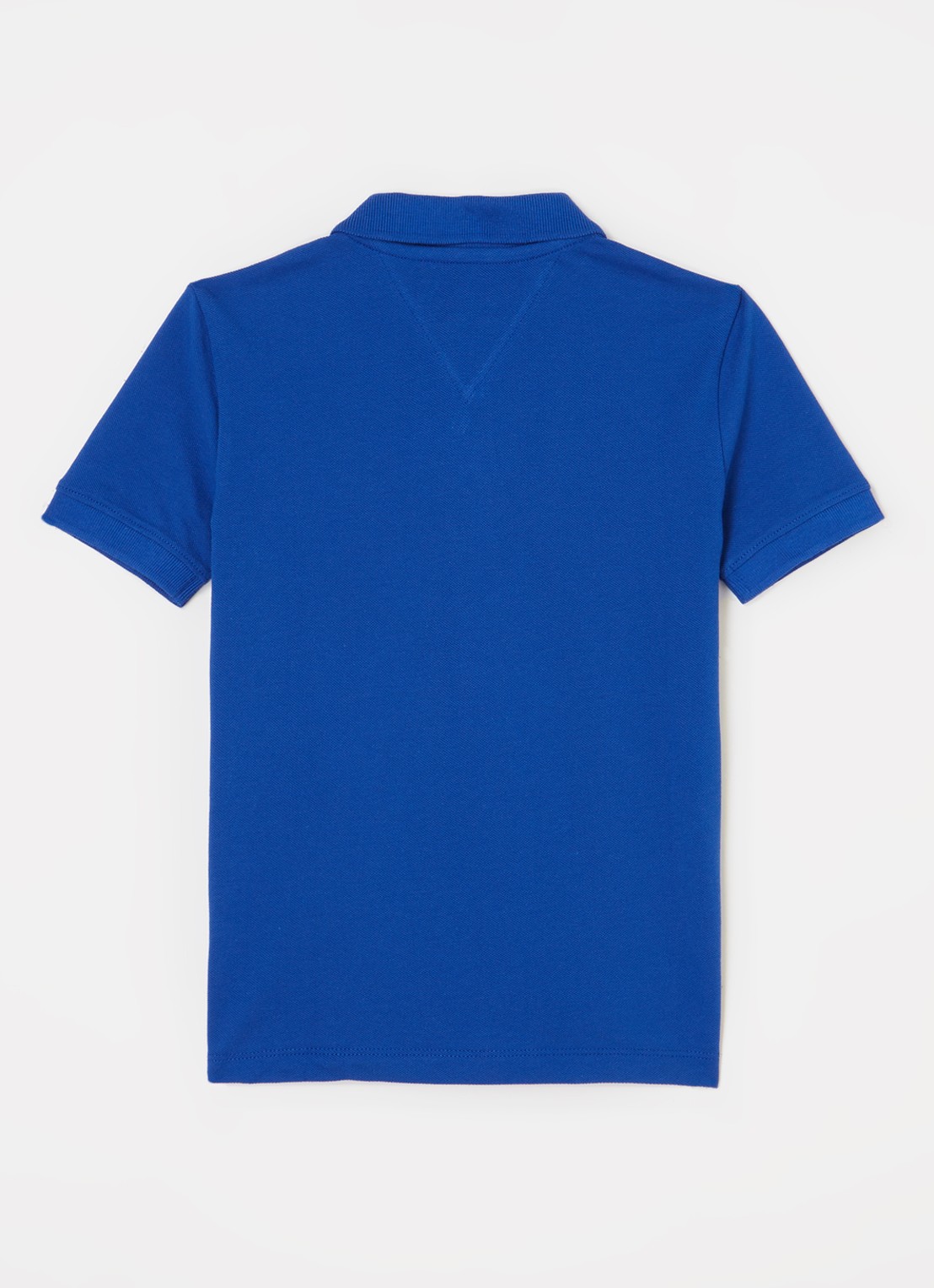 Tommy Hilfiger Polo van piqué katoen - voorkant 2 donkerblauw