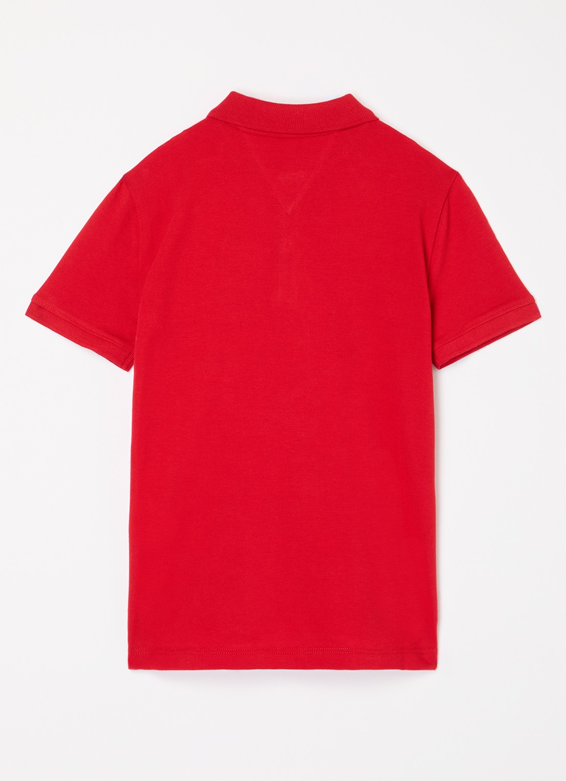 Tommy Hilfiger Polo van piqué katoen - voorkant 2 primary red
