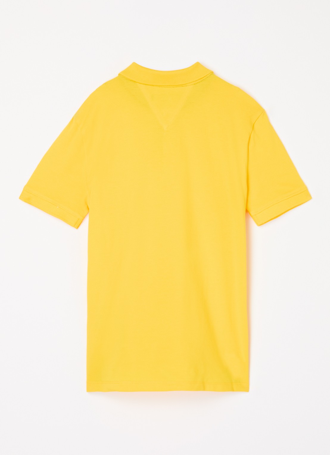 Tommy Hilfiger Polo van piqué katoen - voorkant 2 star fruit yellow