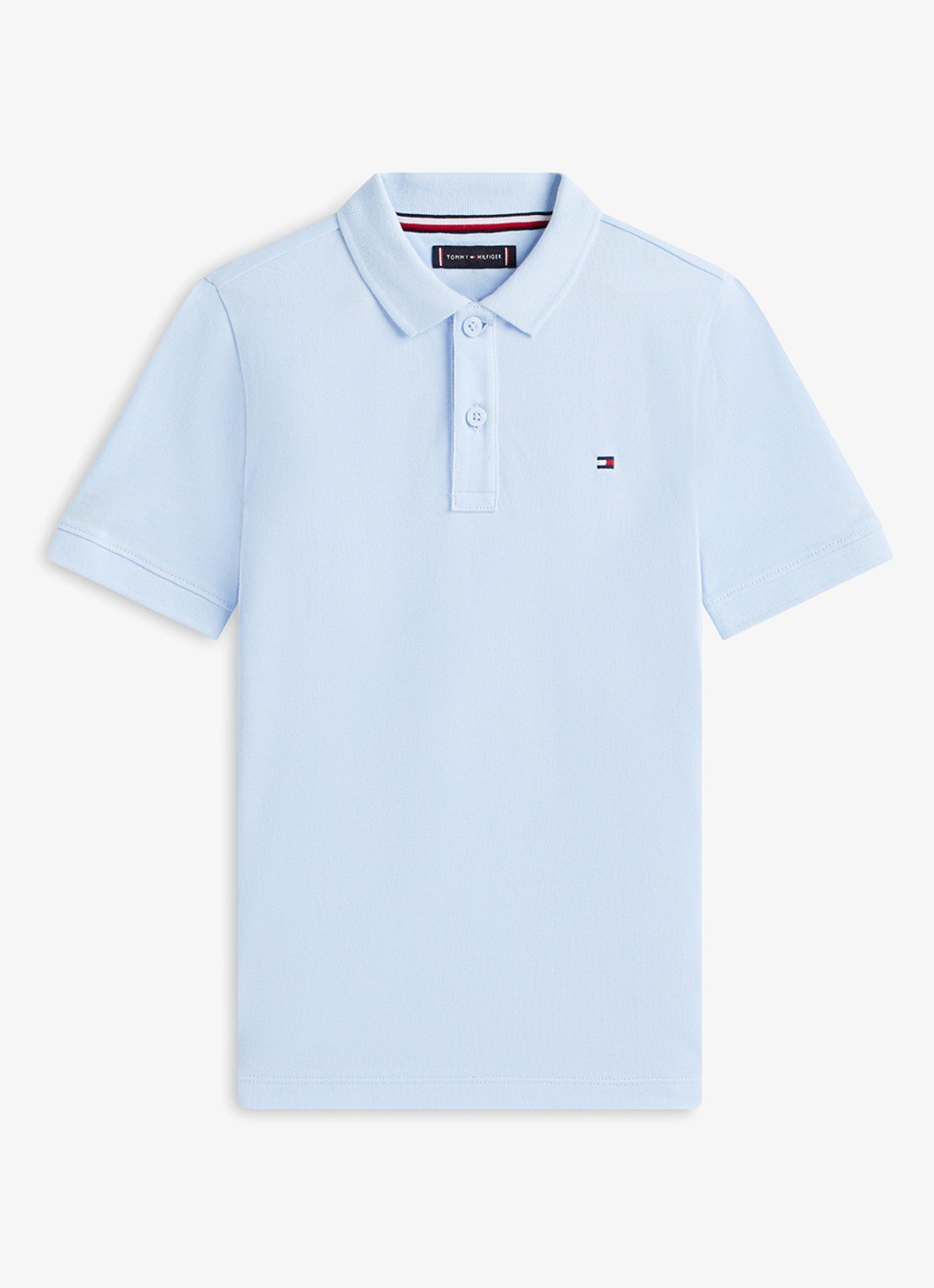Tommy Hilfiger Polo van piqué katoen - voorkant 2 sweet blue-c3q / lichtblauw