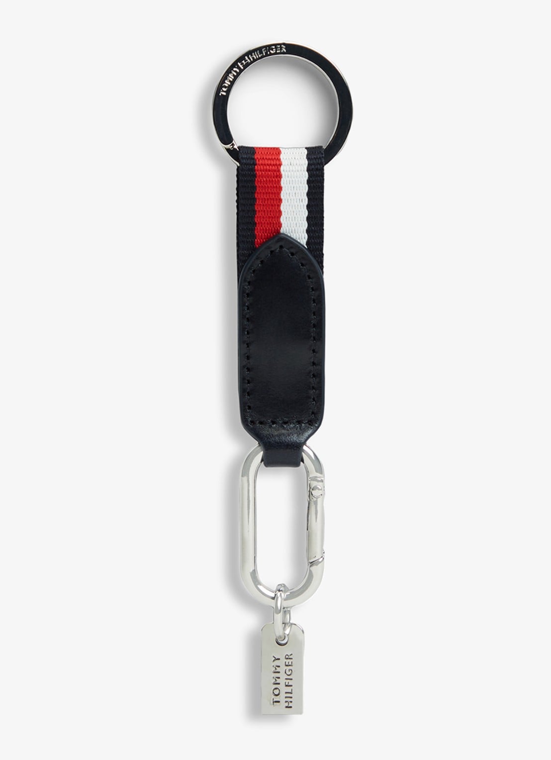 Tommy Hilfiger Portemonnee en sleutelhanger met logo in set van 2 - voorkant 4 blauwgrijs