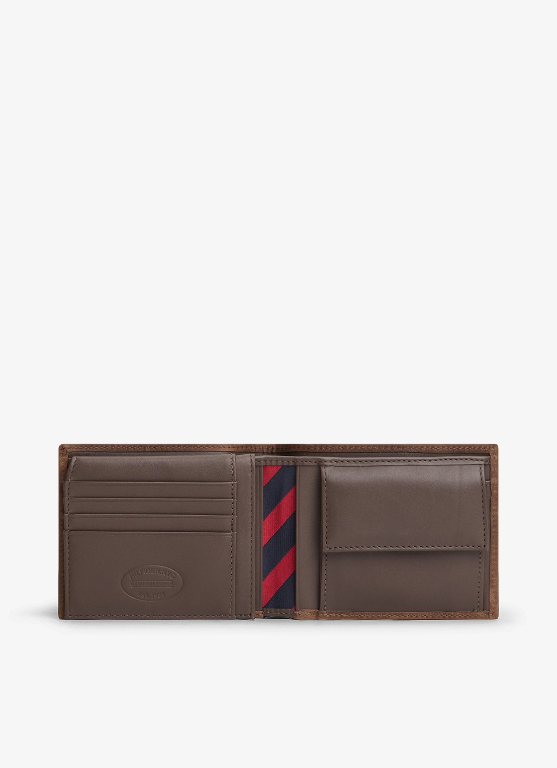 Tommy Hilfiger Portemonnee met logo - voorkant 3 bruin