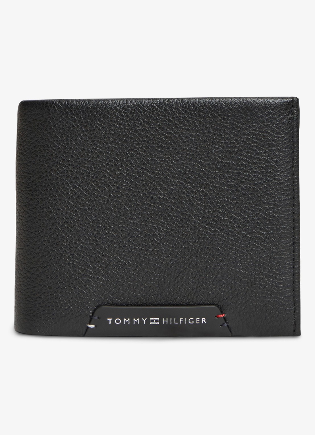 Tommy Hilfiger Portemonnee met logo - voorkant diepzwart