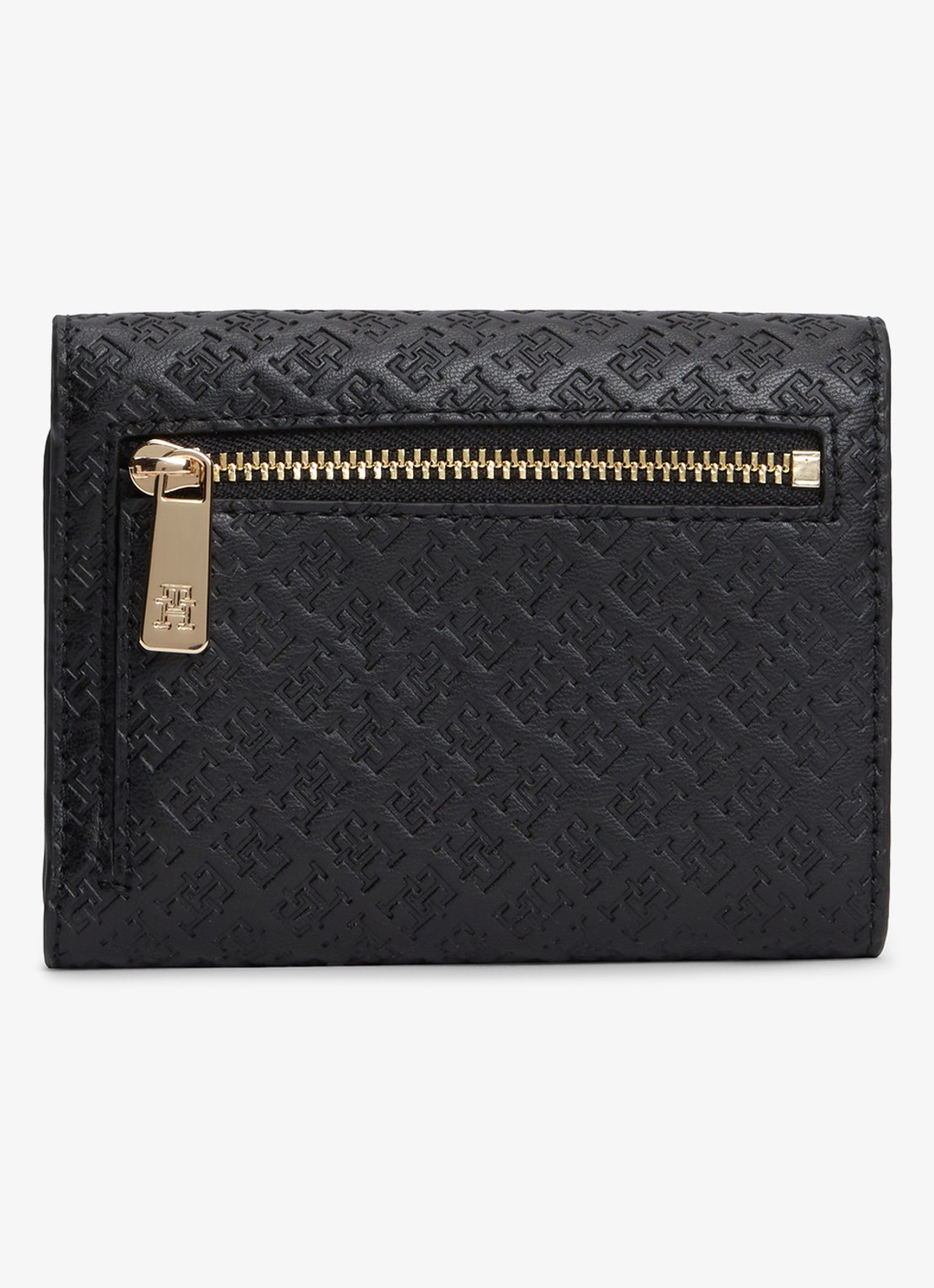 Tommy Hilfiger Portemonnee met logoprint - detail zwart