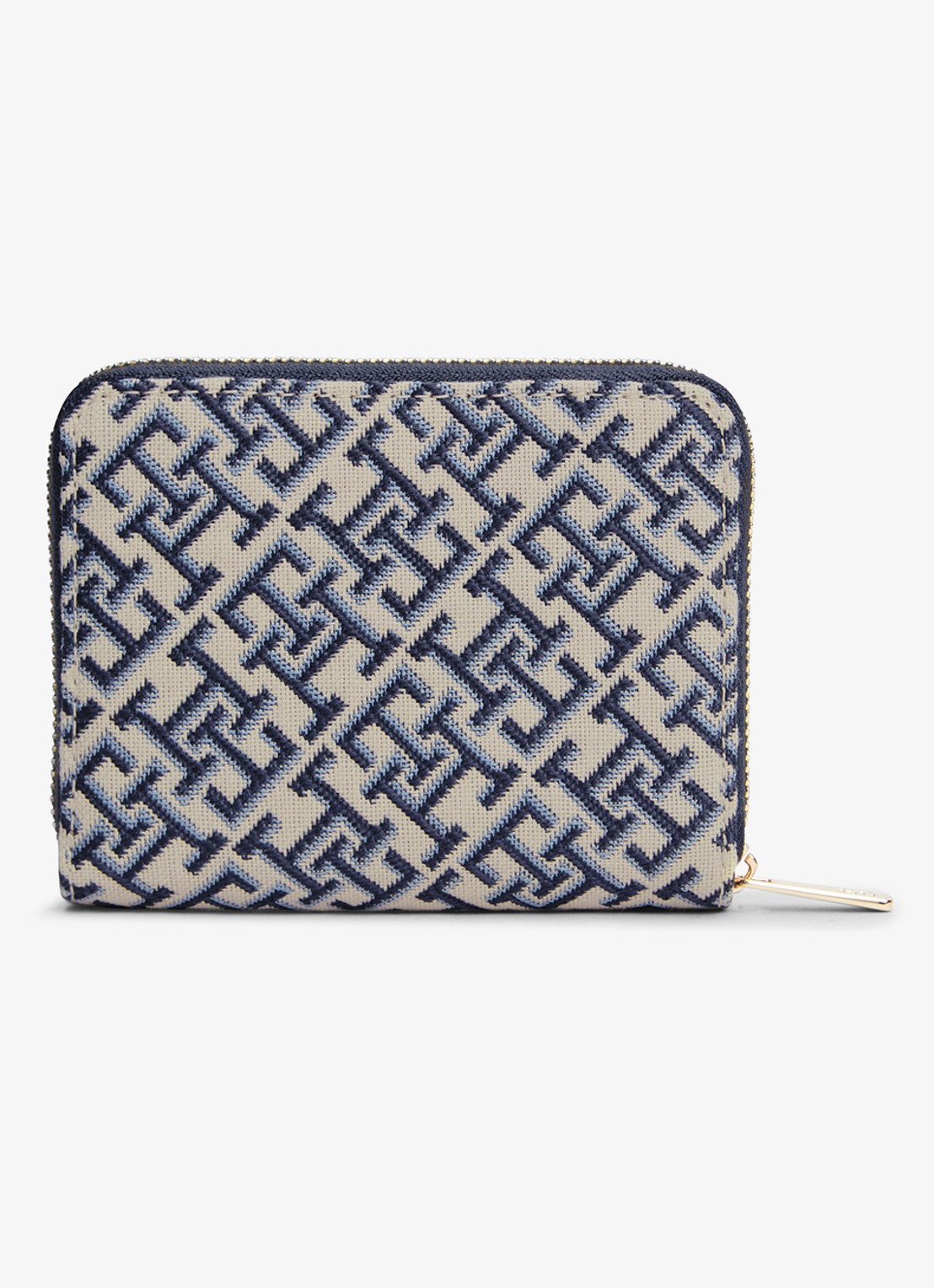 Tommy Hilfiger Portemonnee met logoprint - achterkant 4 donkerblauw