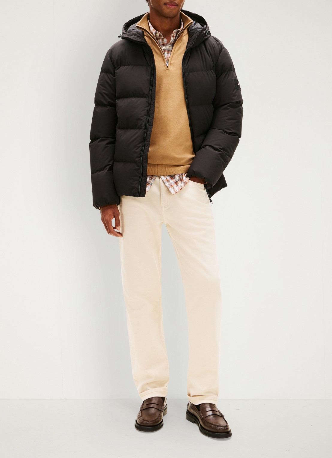 Tommy Hilfiger Puffer jack met capuchon en waterafstotende coating - achterkant 6 zwart