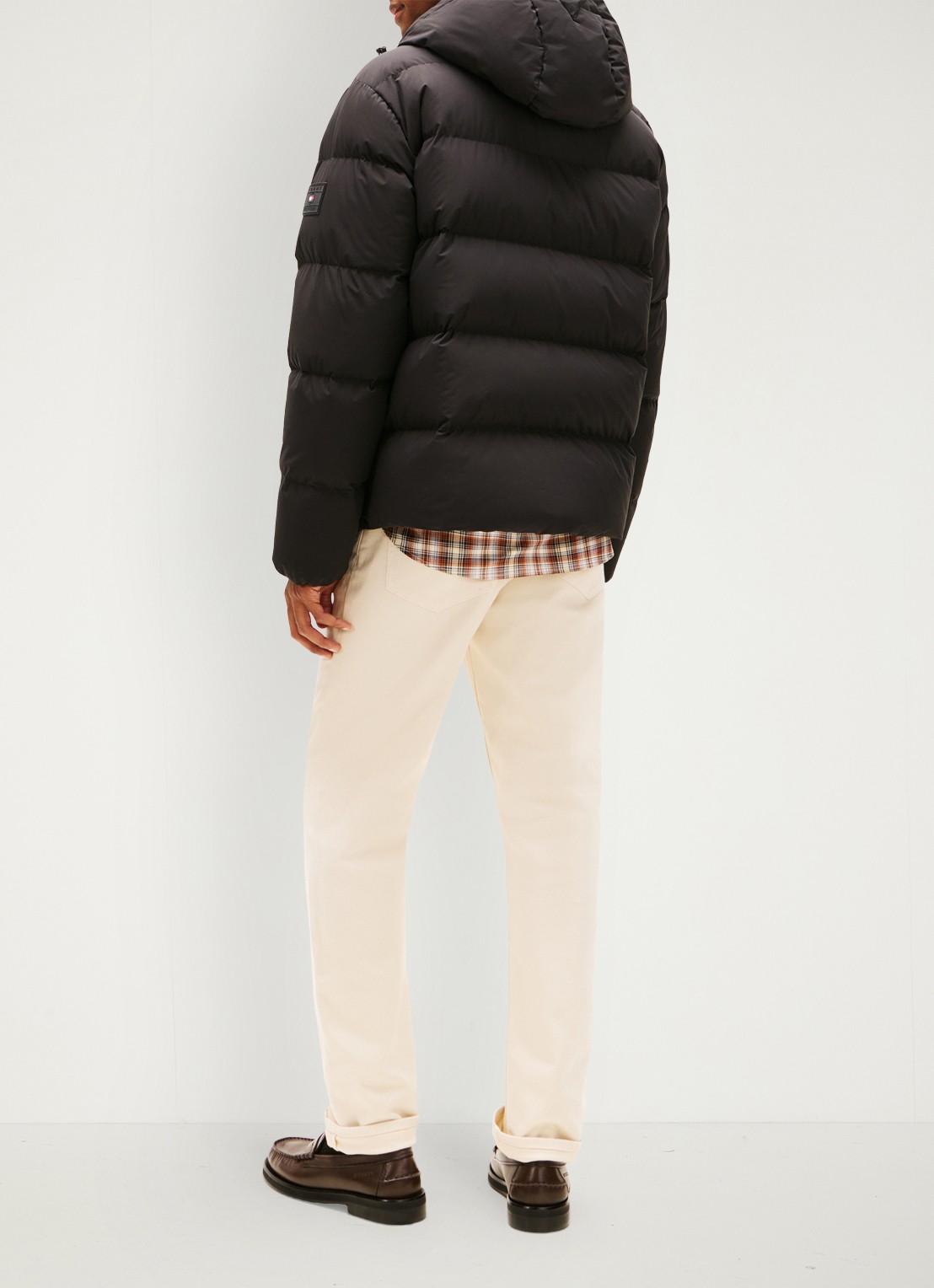 Tommy Hilfiger Puffer jack met capuchon en waterafstotende coating - voorkant 5 zwart