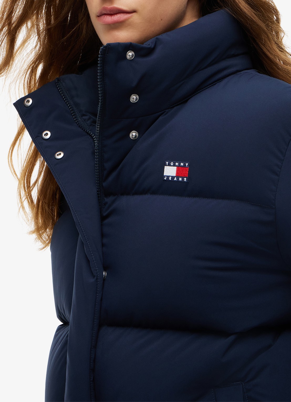 Tommy Hilfiger Puffer jack met donsvulling en afneembare capuchon - detail 2 dark blue-c1g