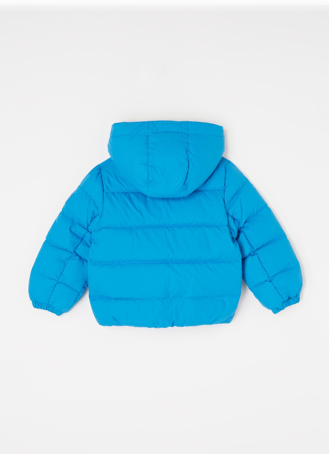 Tommy Hilfiger Puffer jack met donsvulling en afneembare capuchon - achterkant 3 blauw