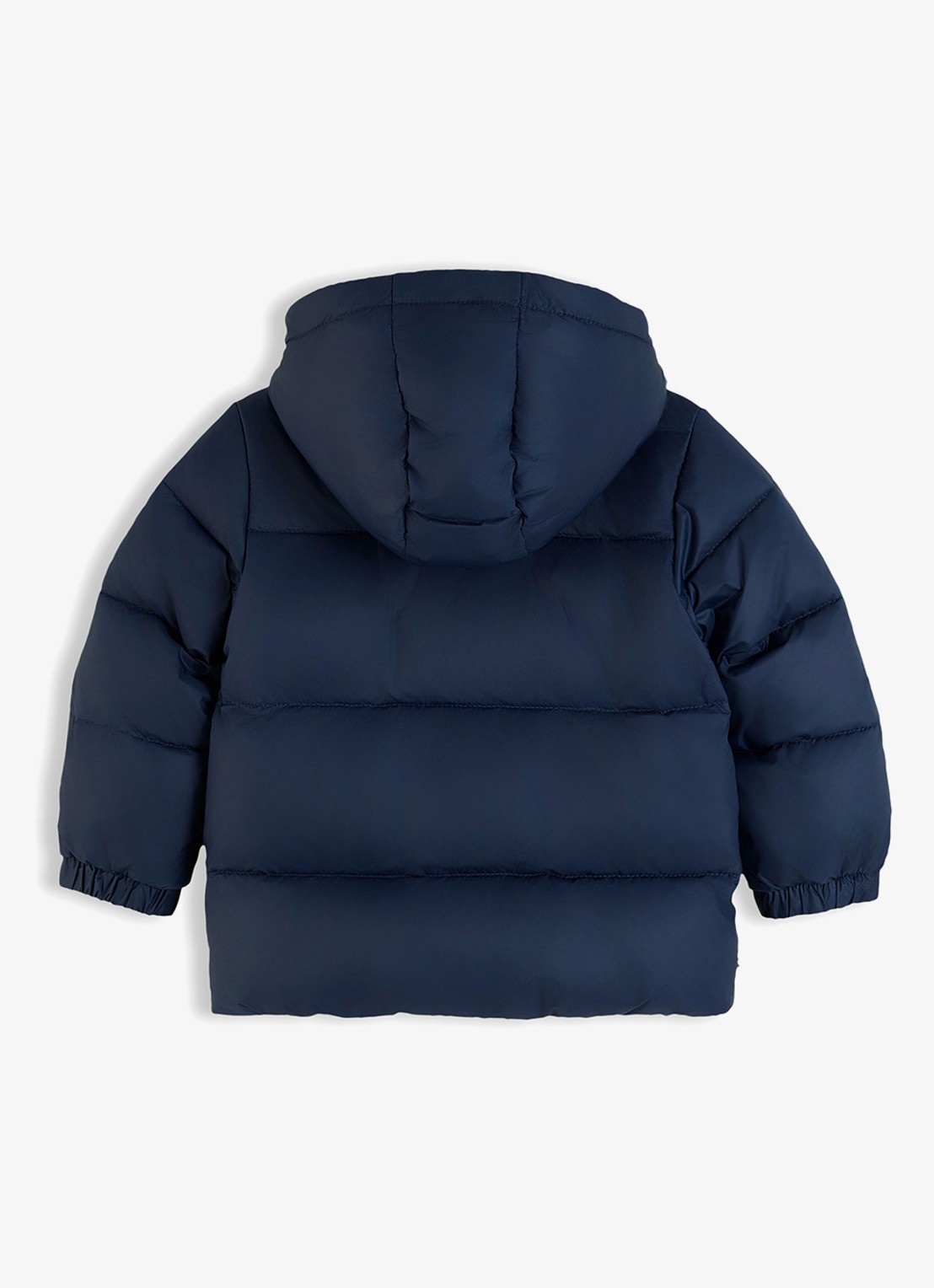 Tommy Hilfiger Puffer jas met logo - achterkant 3 donkerblauw