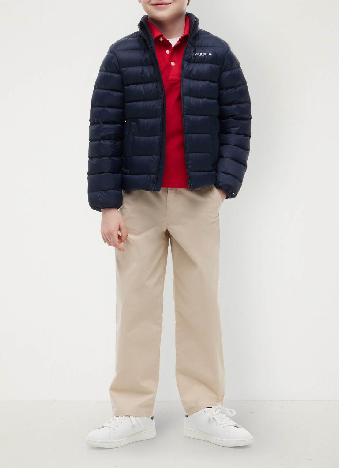 Tommy Hilfiger Pufferjas met logo  - detail 4 dark night navy-c1g