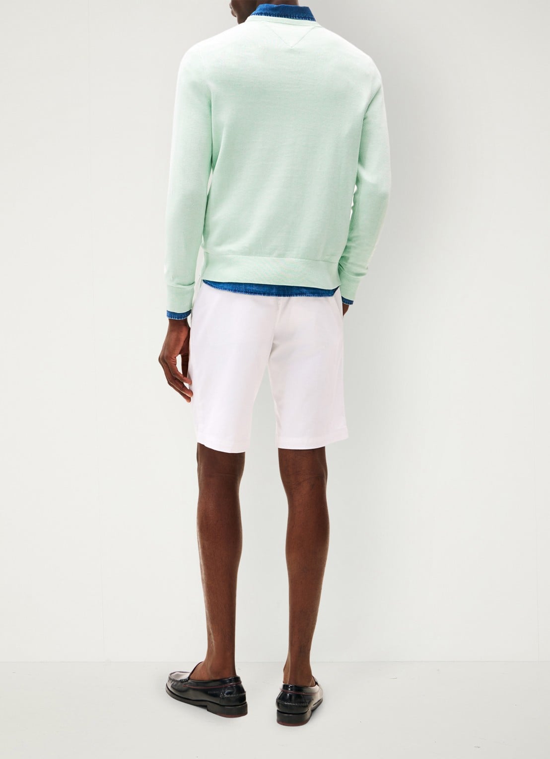 Tommy Hilfiger Pullover met logo - achterkant mint