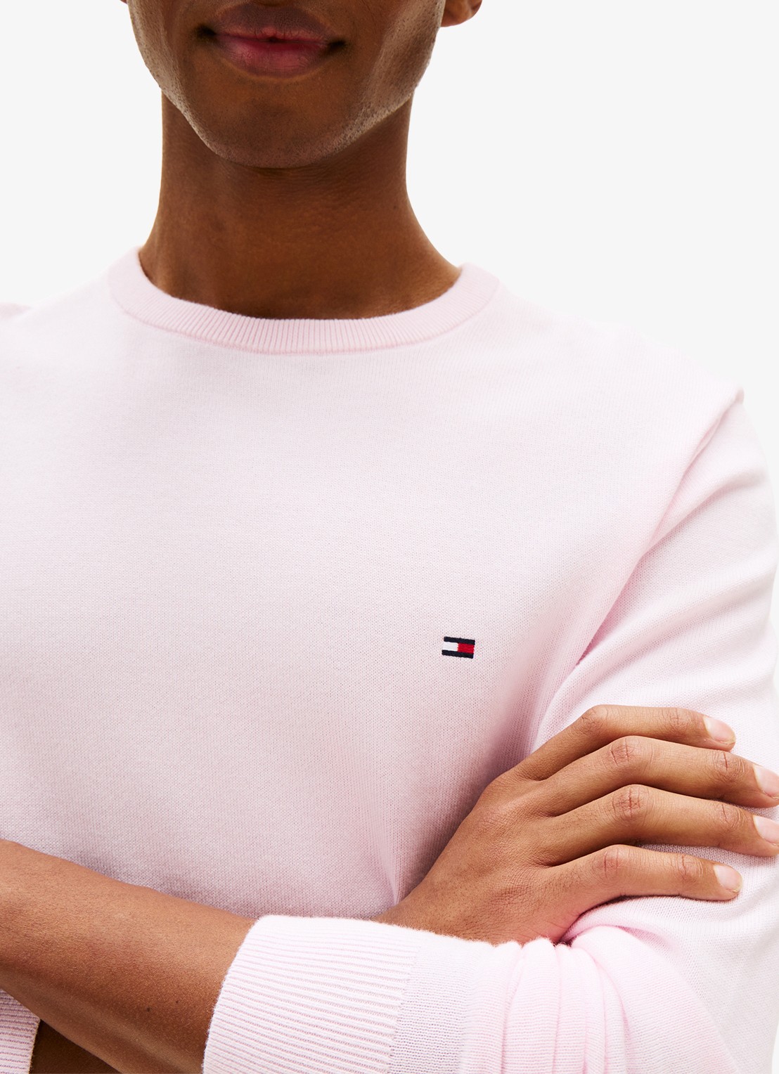 Tommy Hilfiger Pullover met logo - detail 3 pink lily-tpb