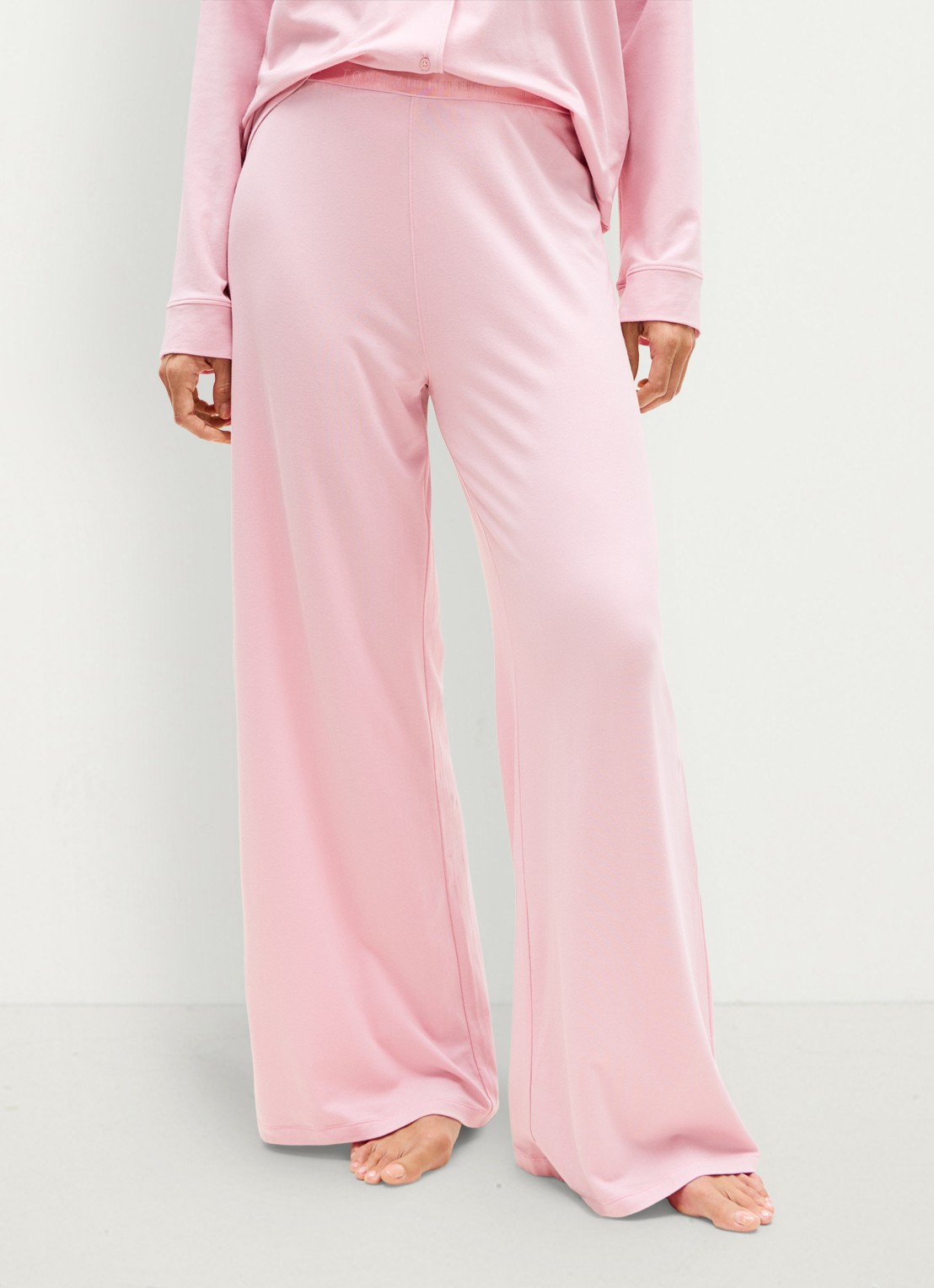 Tommy Hilfiger Pyjamabroek met logoband - detail 4 roze