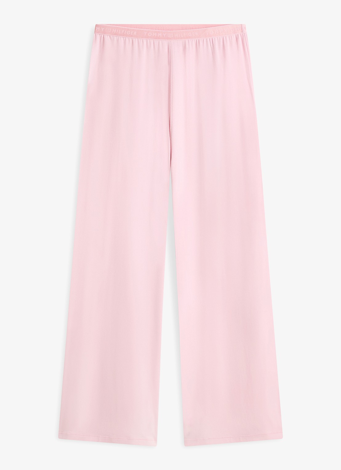 Tommy Hilfiger Pyjamabroek met logoband - voorkant 2 roze